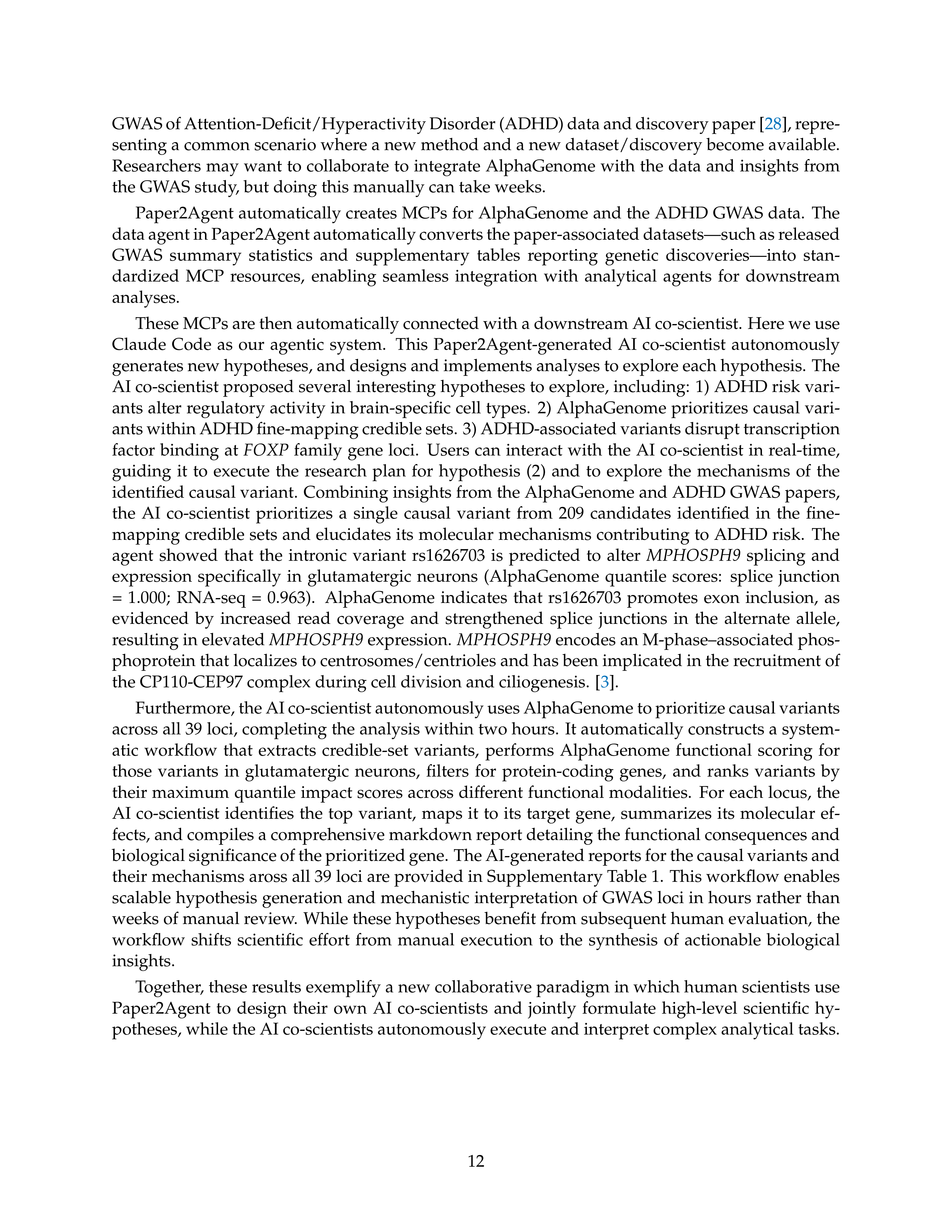 Paper2Agent AI Agent for Research Paper Automation — page 12