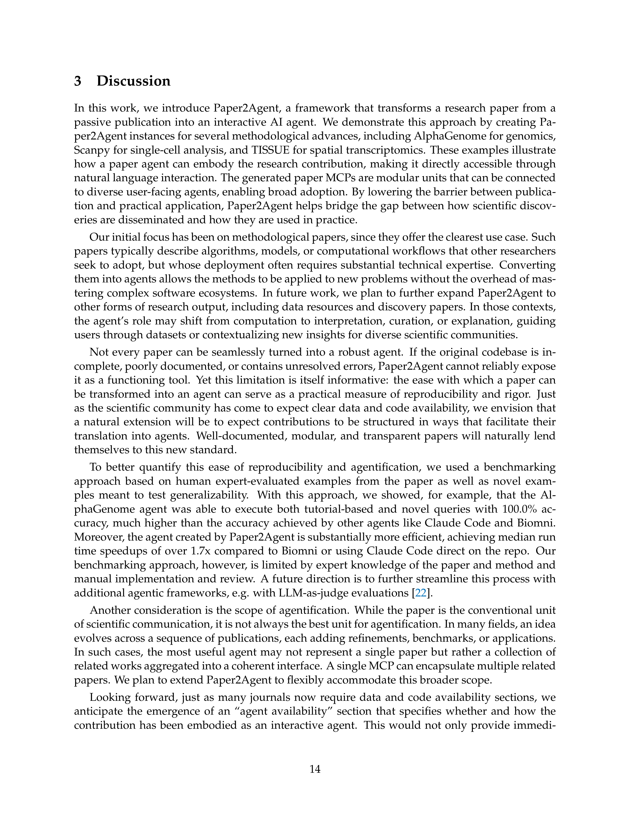 Paper2Agent AI Agent for Research Paper Automation — page 14