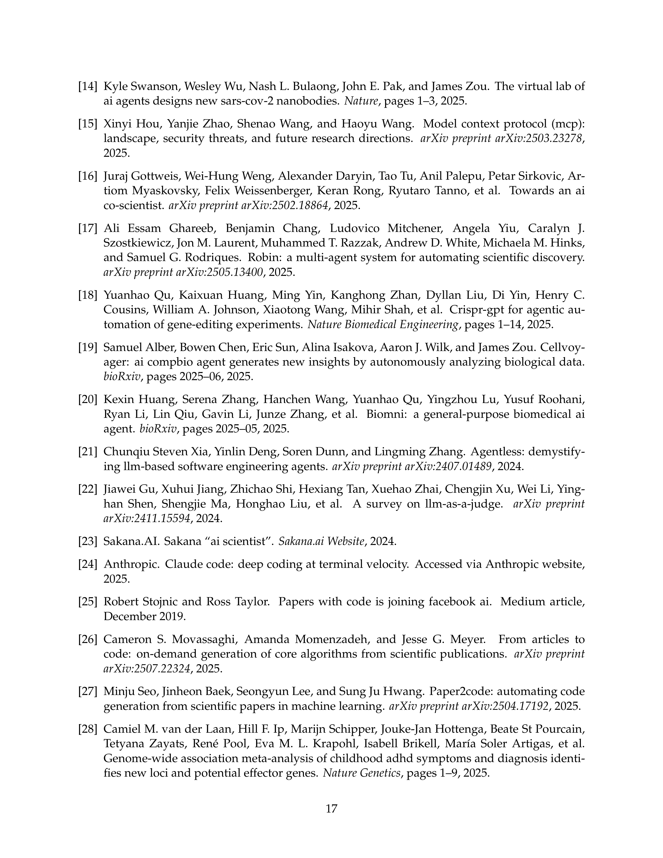 Paper2Agent AI Agent for Research Paper Automation — page 17