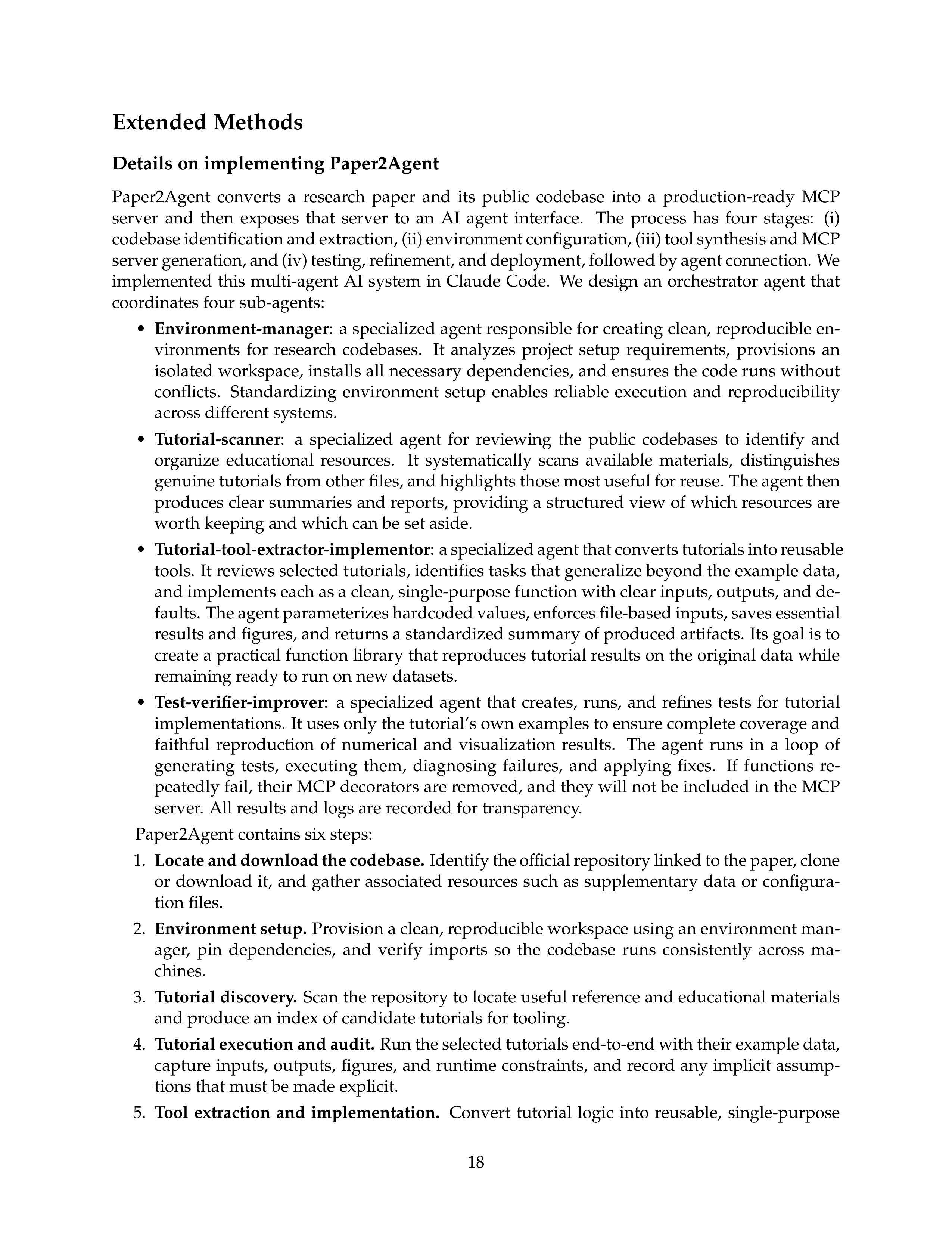 Paper2Agent AI Agent for Research Paper Automation — page 18