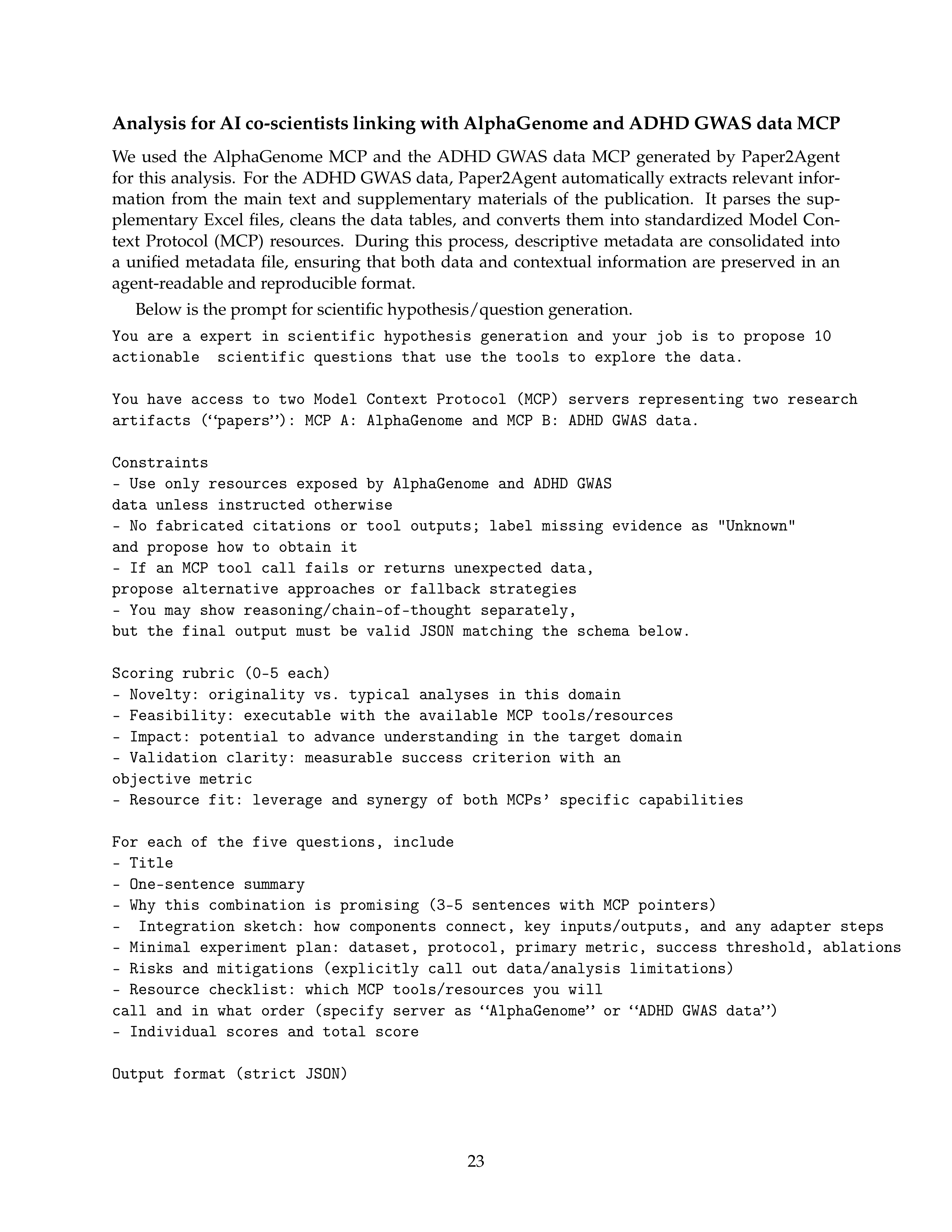 Paper2Agent AI Agent for Research Paper Automation — page 23