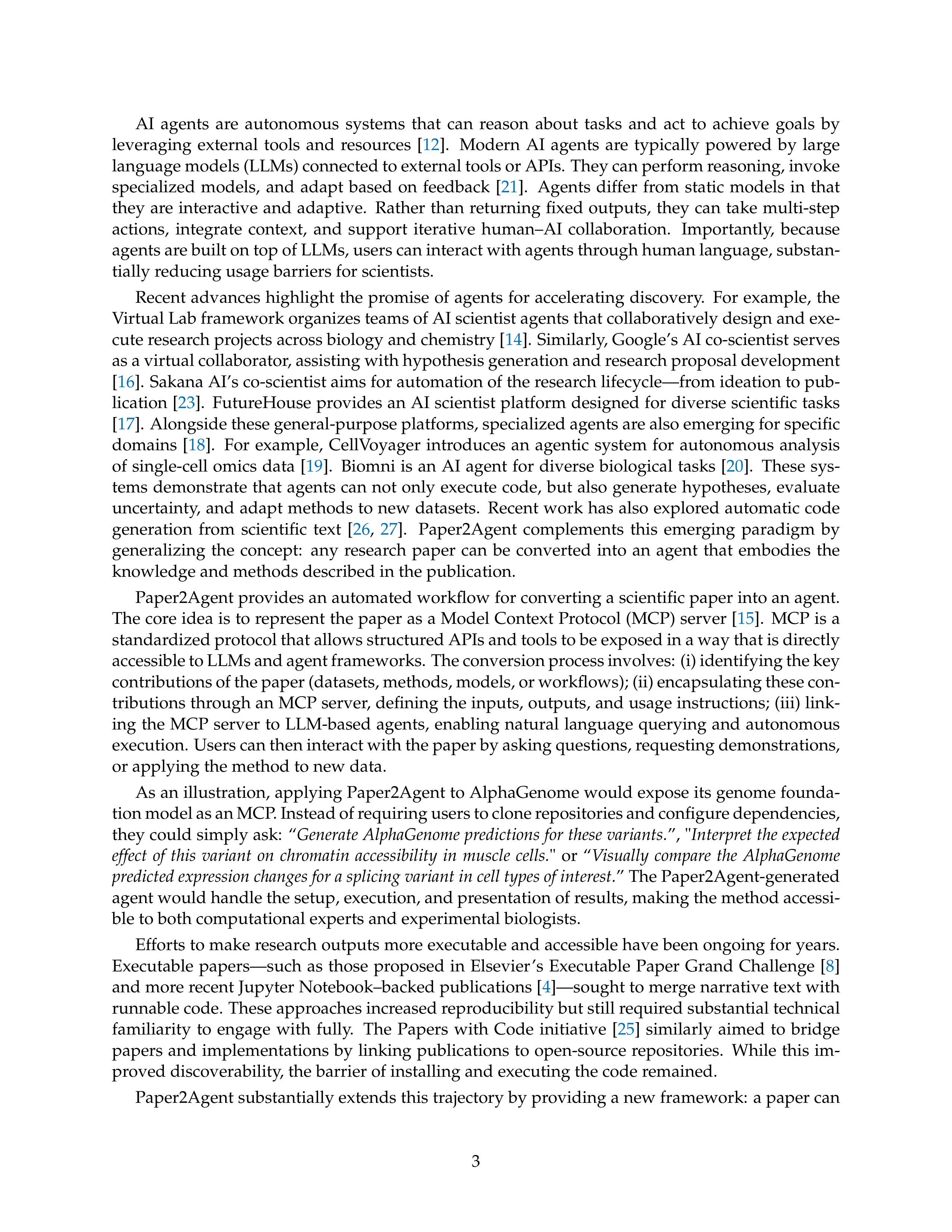 Paper2Agent AI Agent for Research Paper Automation — page 3