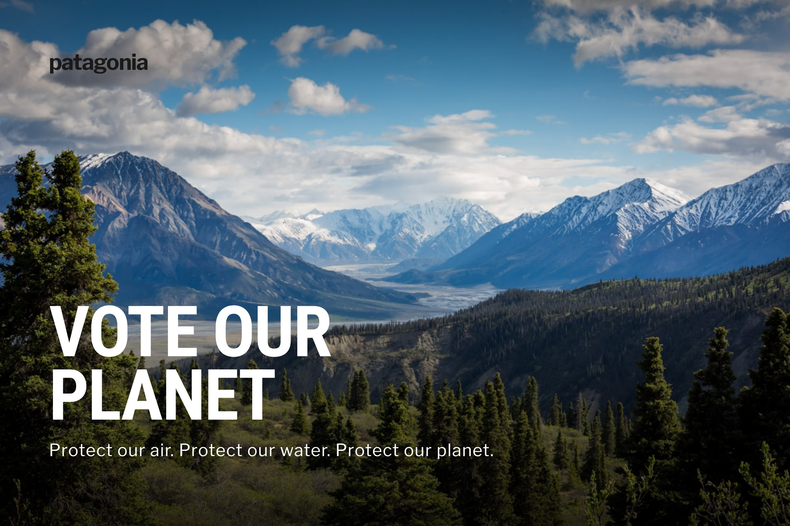 Patagonia Vote Our Planet Activism Postcard — page 1