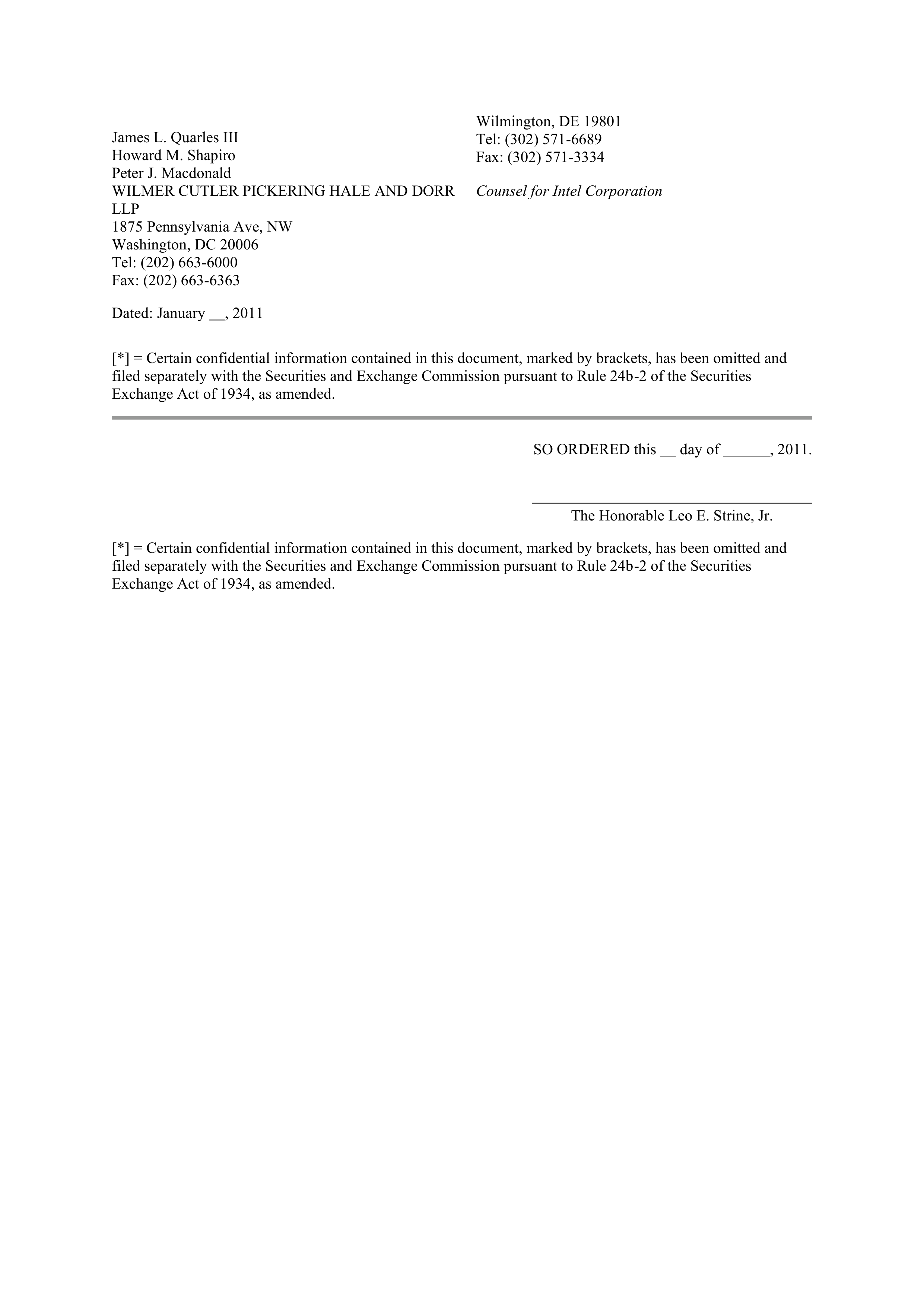 NVIDIA and Intel Patent Cross License Agreement — page 17