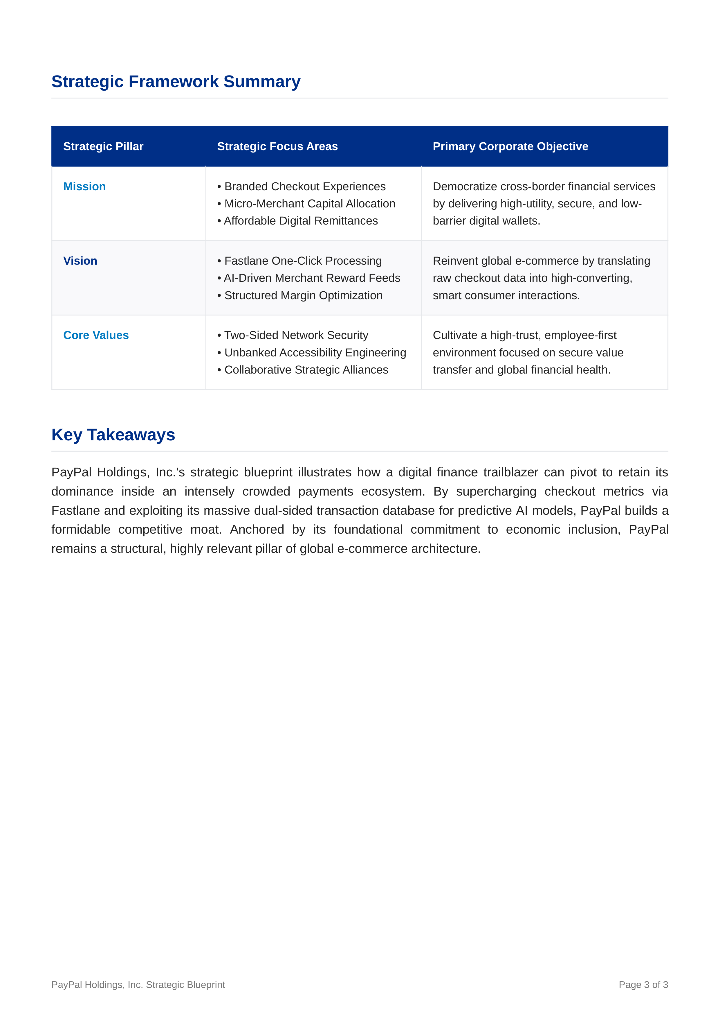 PayPal Mission Statement — page 3