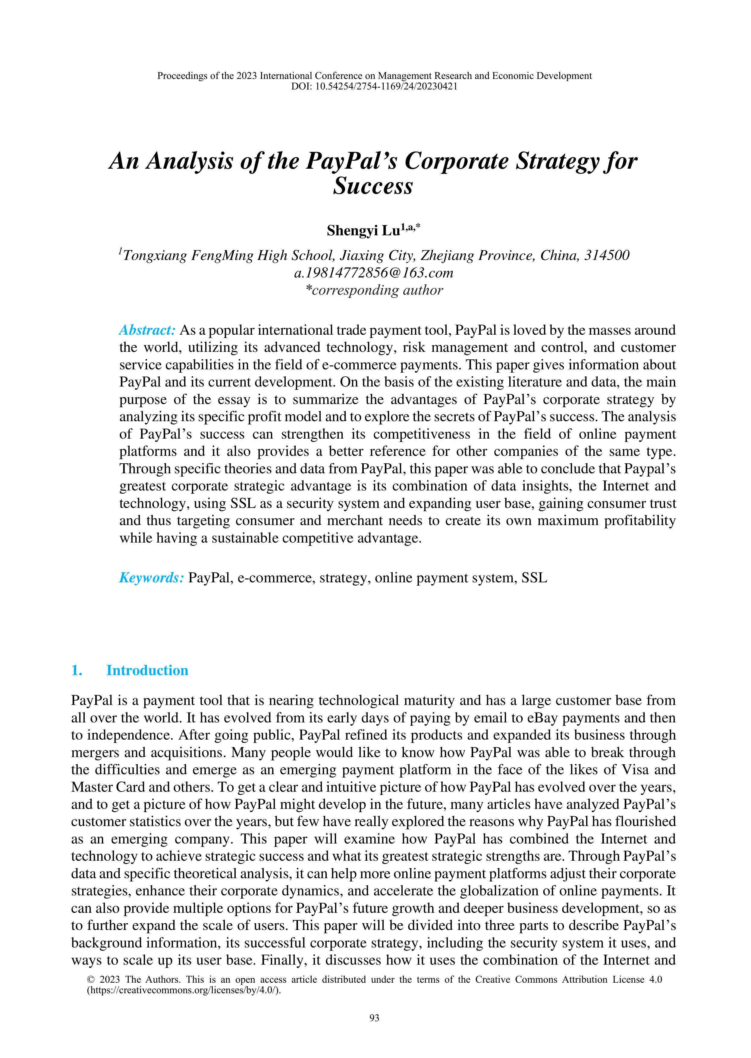 PayPal Case Study — page 1