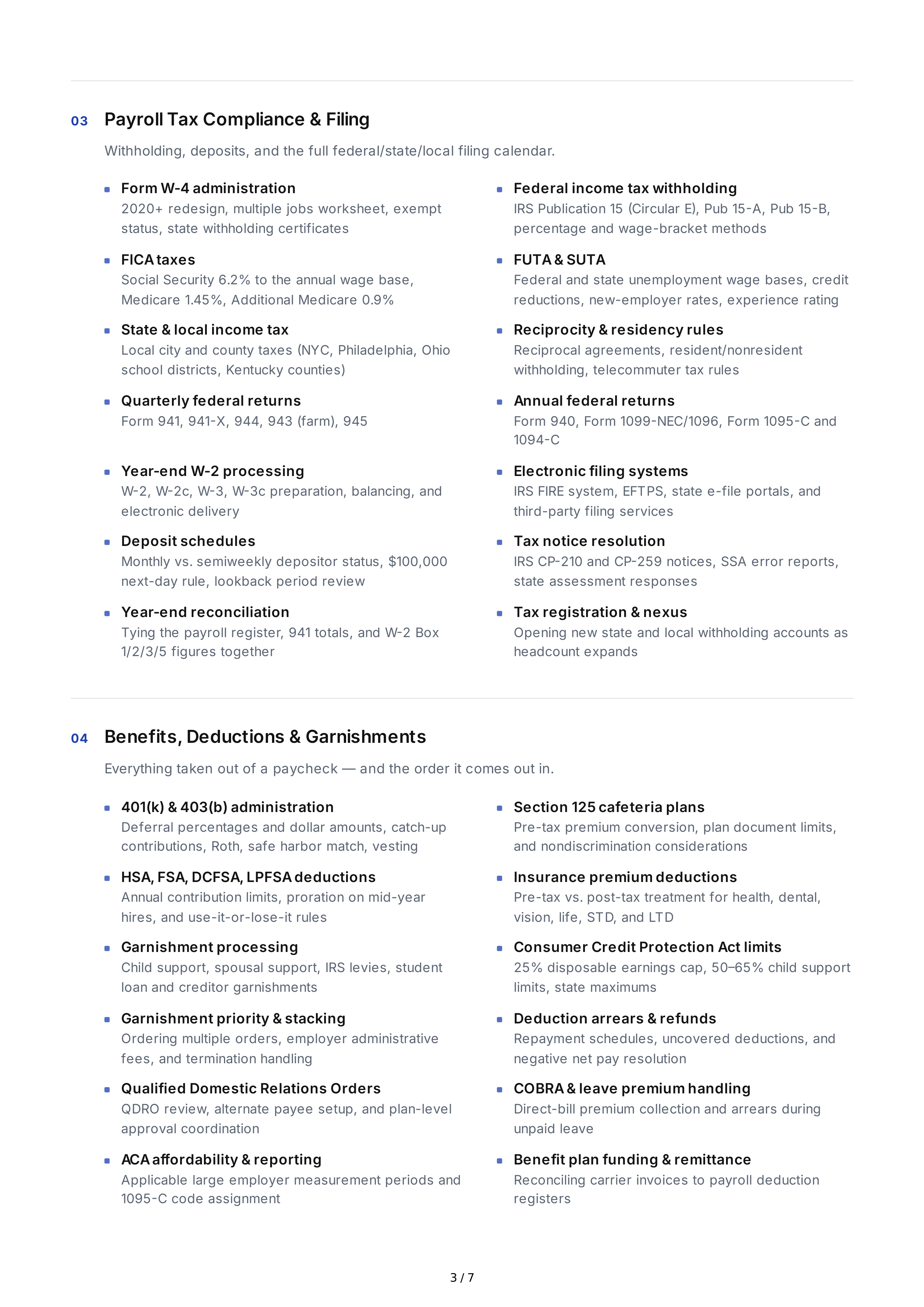 Payroll Processing Hard Skills — page 3