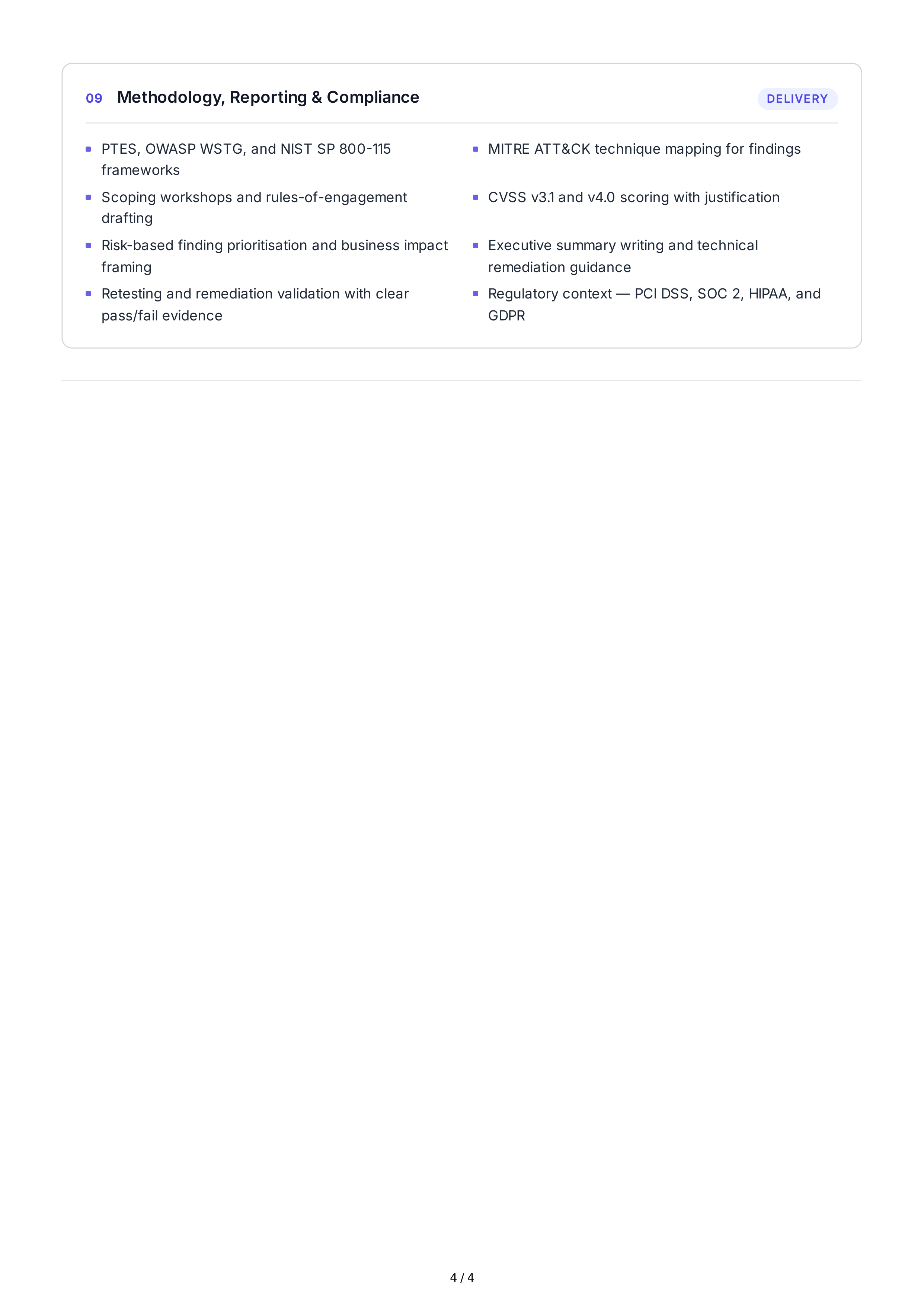 Penetration Testing Technical Skills — page 4