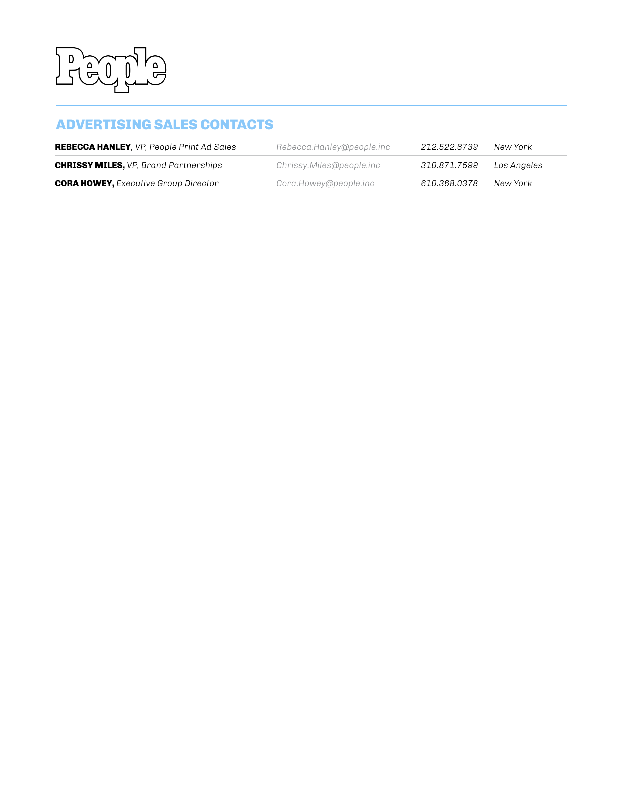 People Magazine Advertising Media Kit — page 11