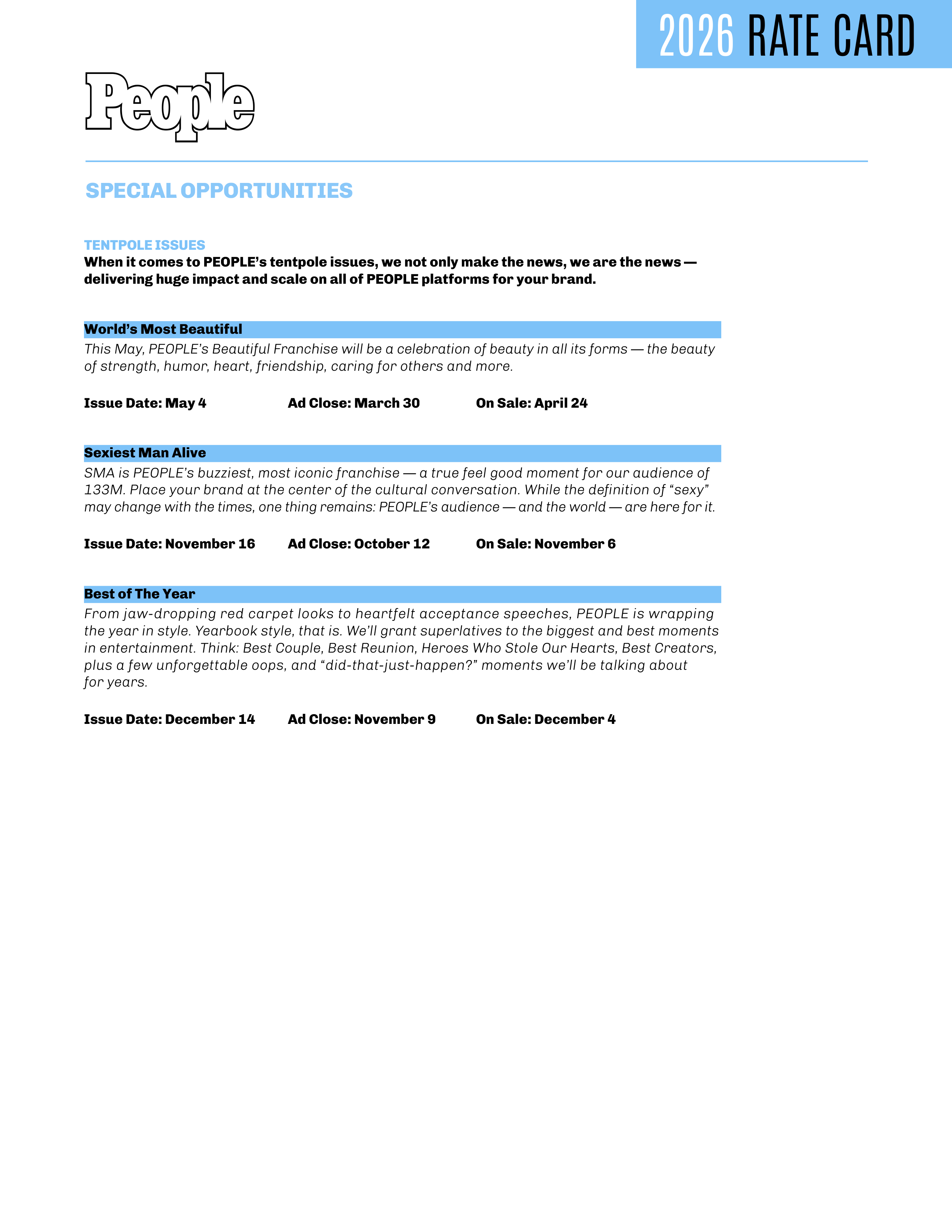 People Magazine Advertising Media Kit — page 5