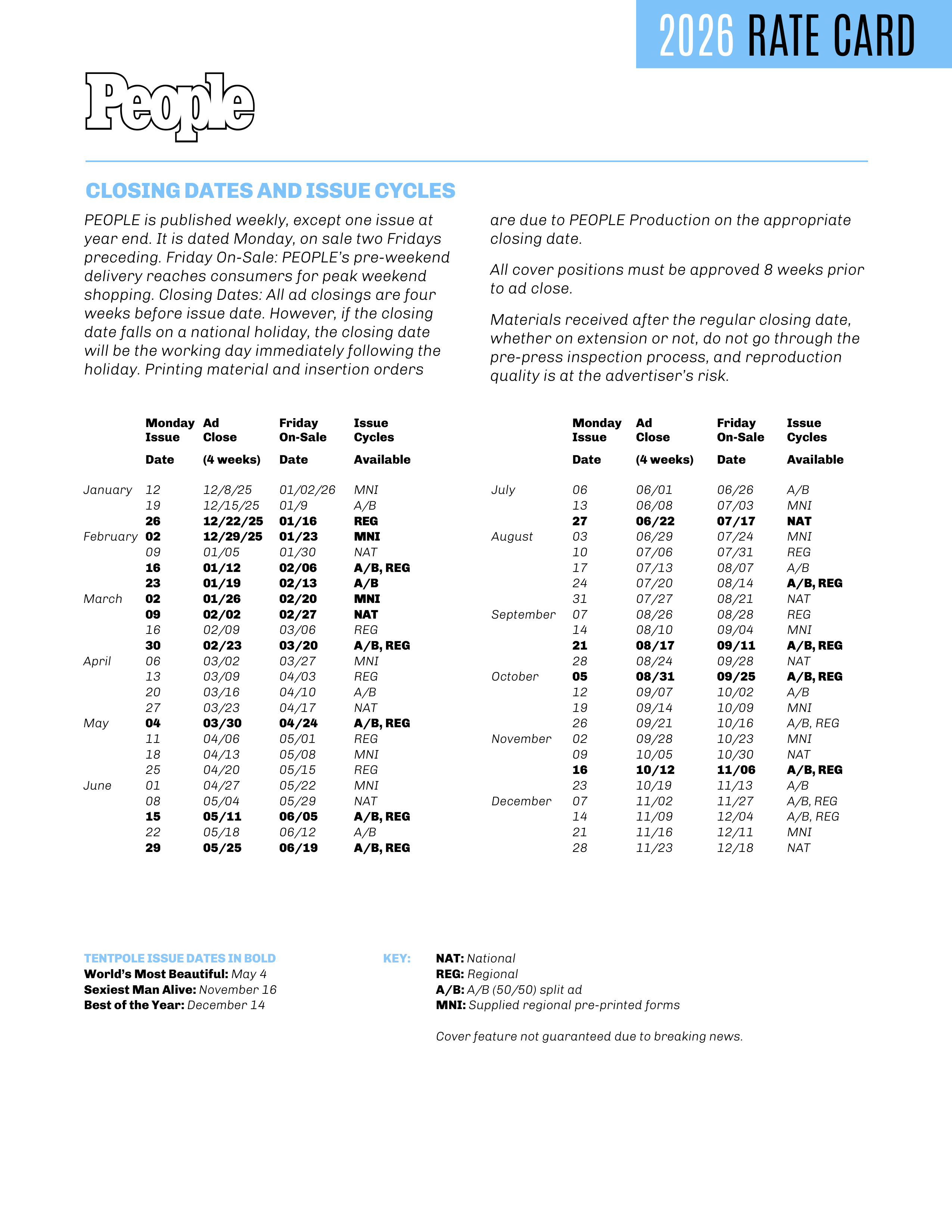 People Magazine Advertising Media Kit — page 8