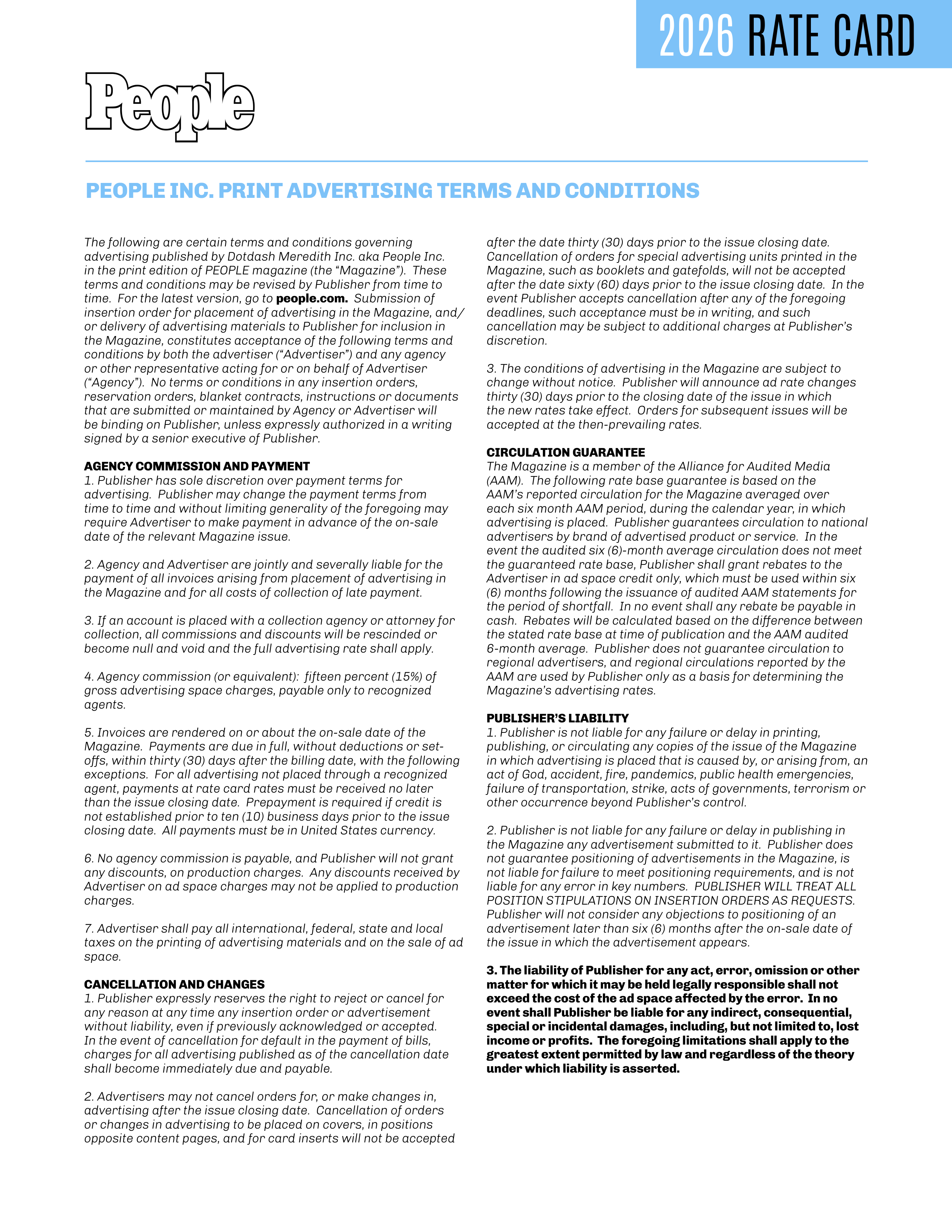 People Magazine Advertising Media Kit — page 9