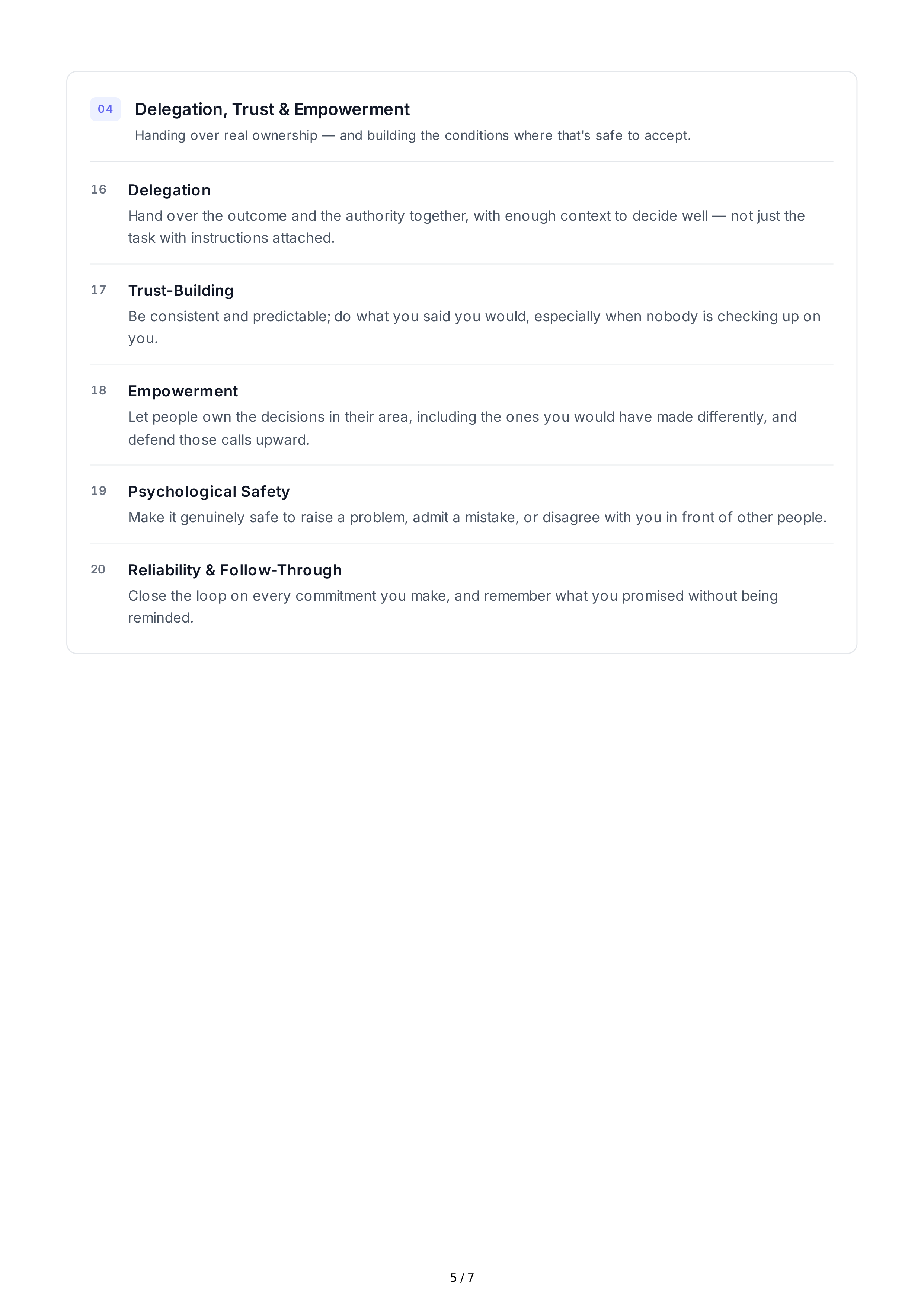 People Management Soft Skills — page 5