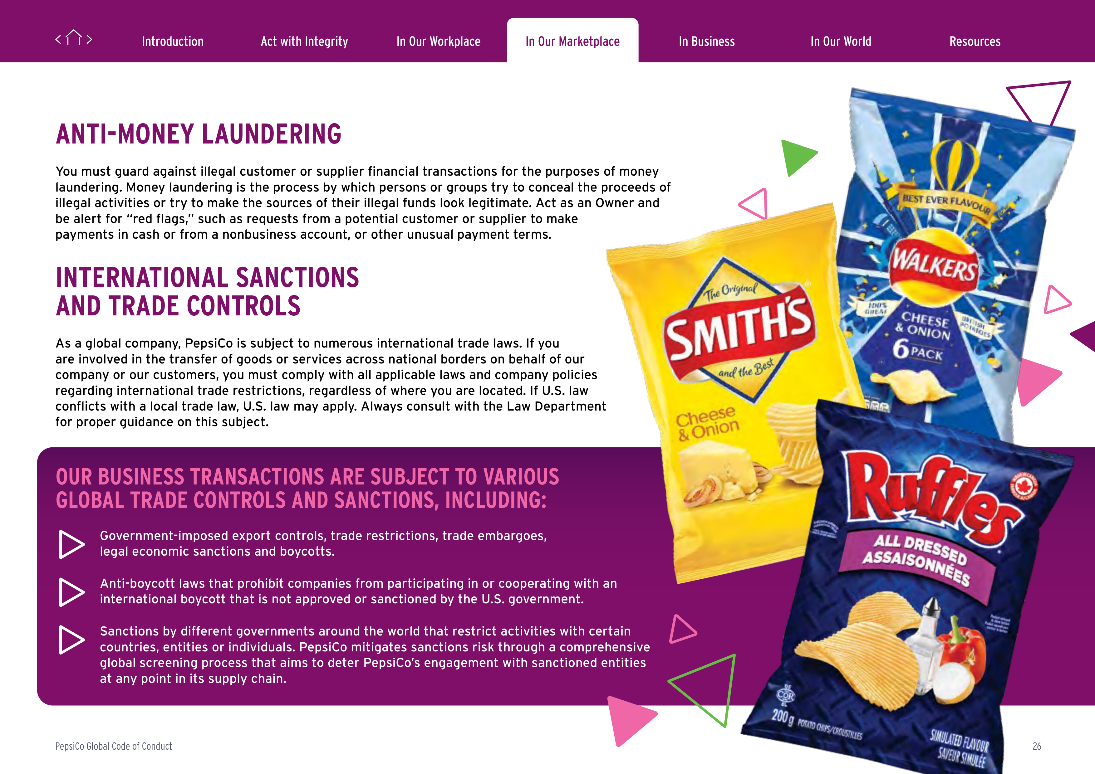 PepsiCo Global Code of Conduct Handbook — page 26