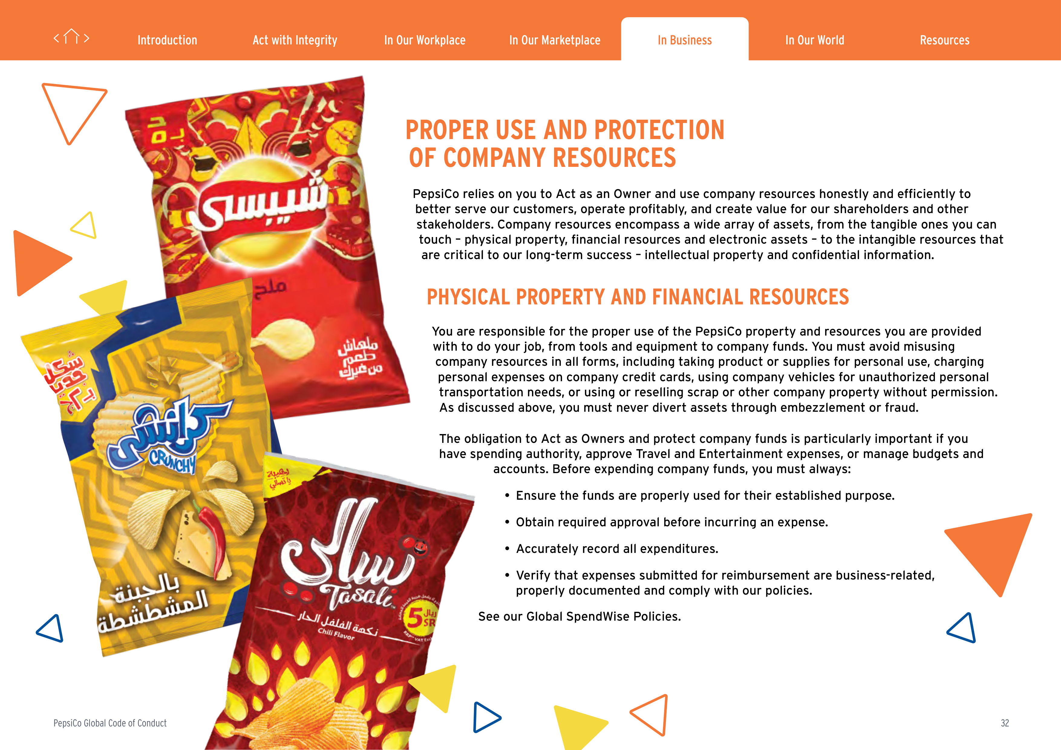 PepsiCo Global Code of Conduct Handbook — page 32