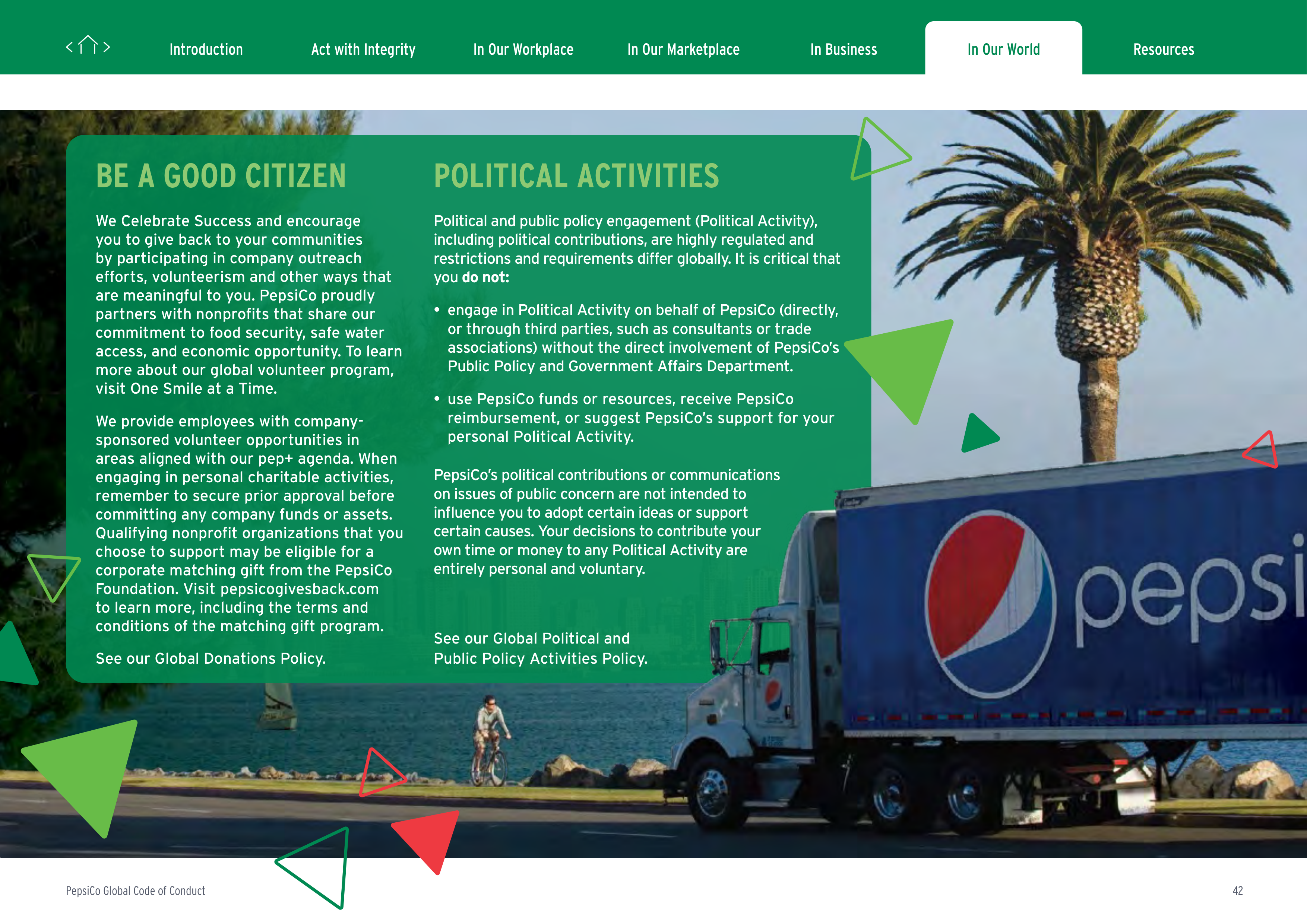 PepsiCo Global Code of Conduct Handbook — page 42
