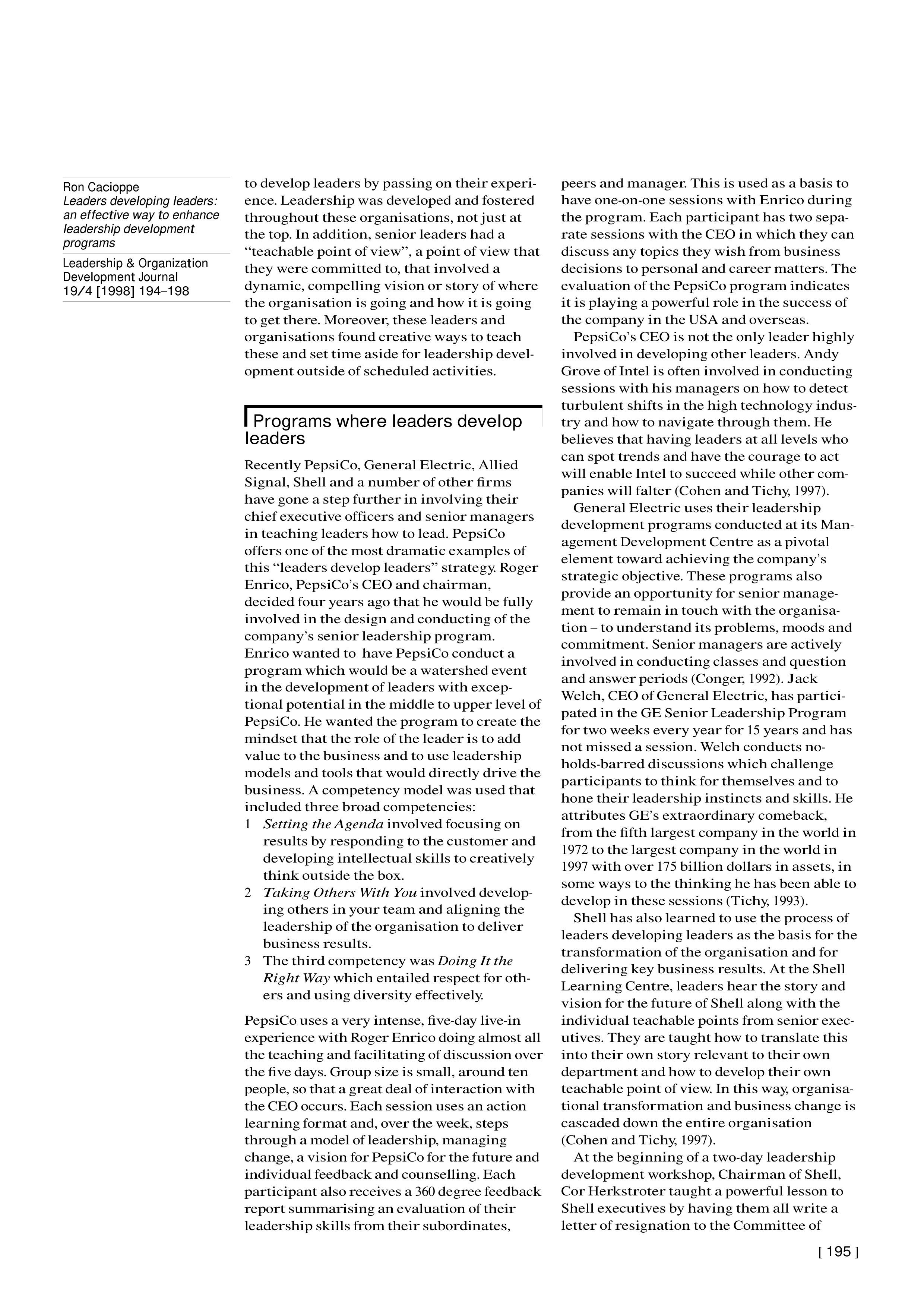 PepsiCo Leadership Skills — page 2