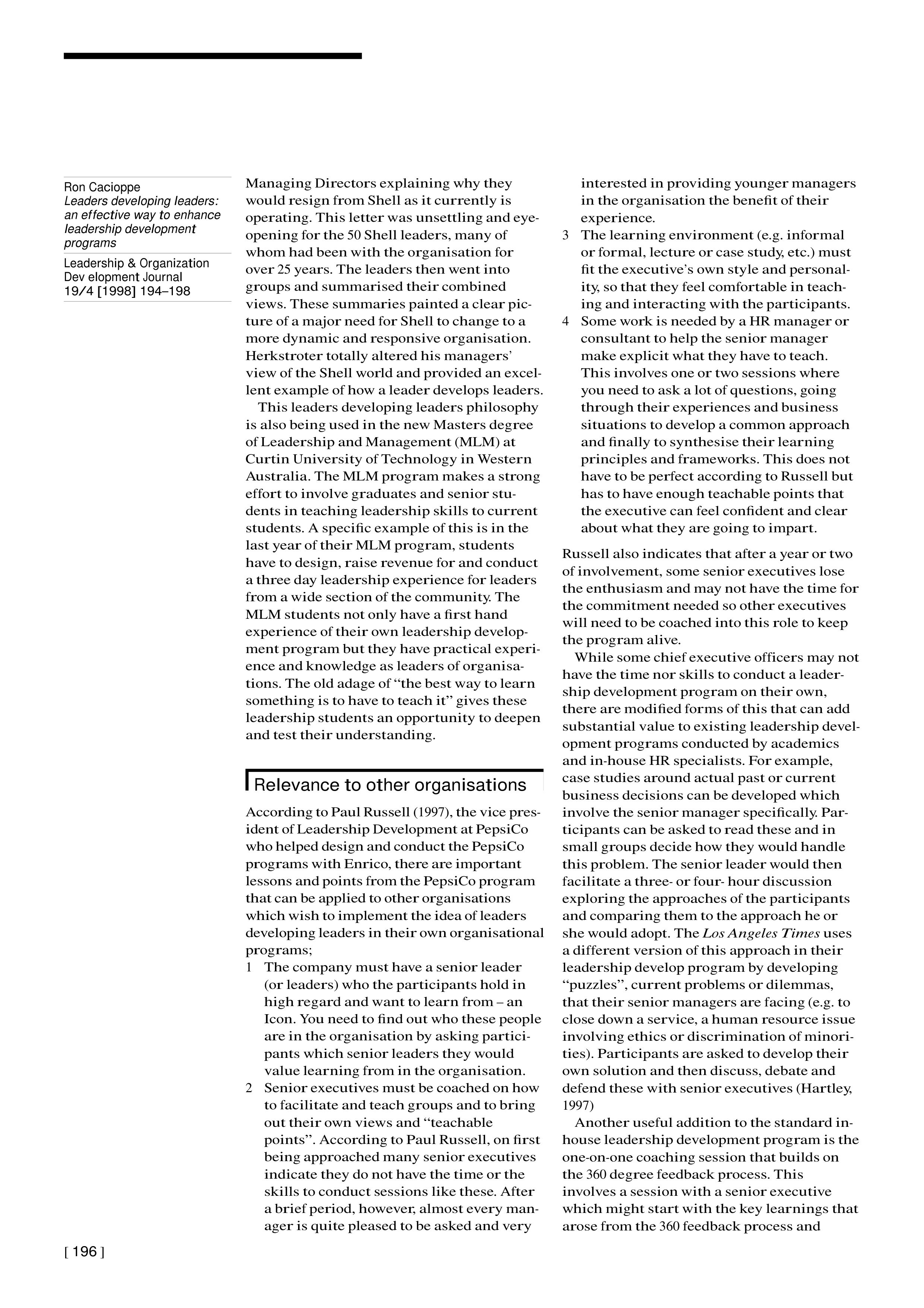 PepsiCo Leadership Skills — page 3