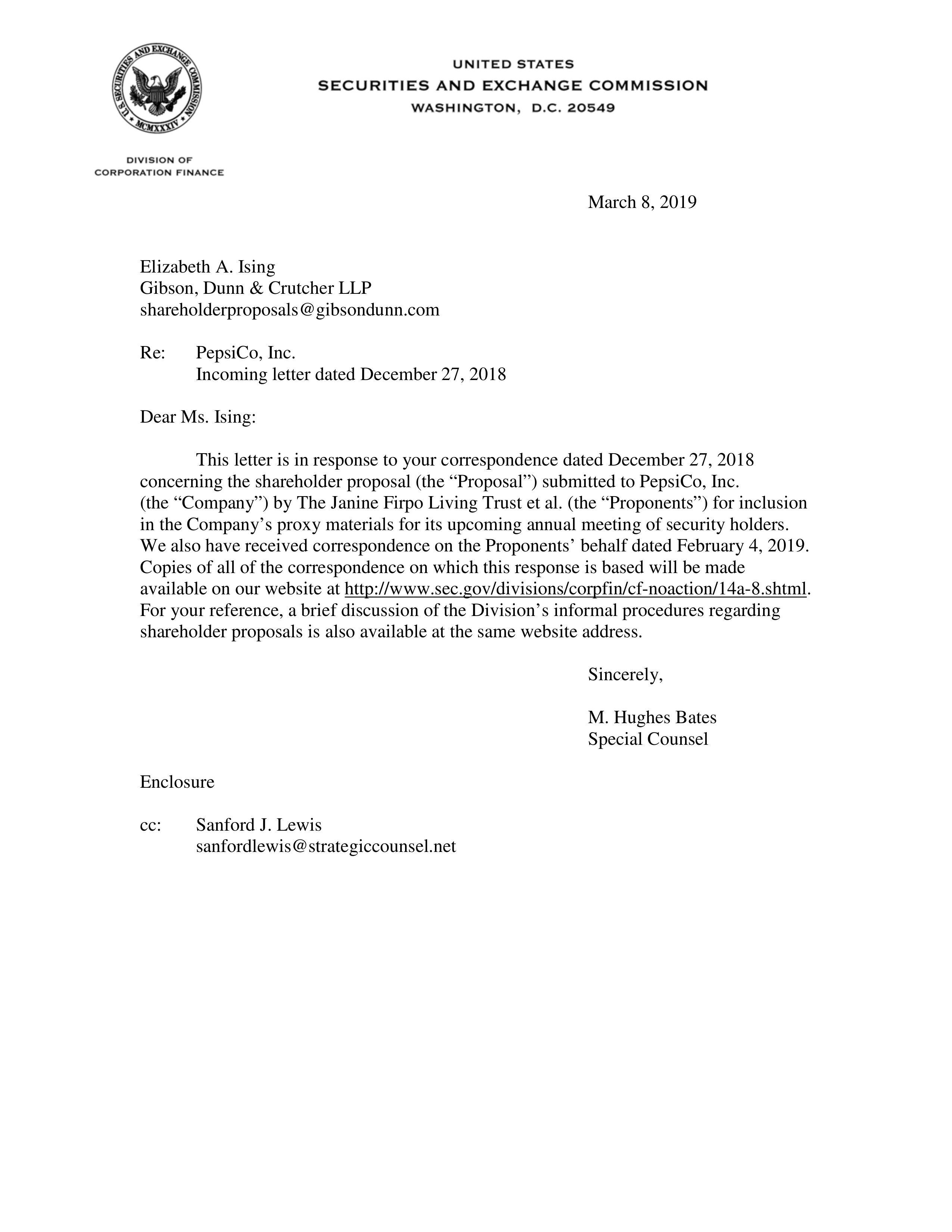 PepsiCo Proposal  — page 1
