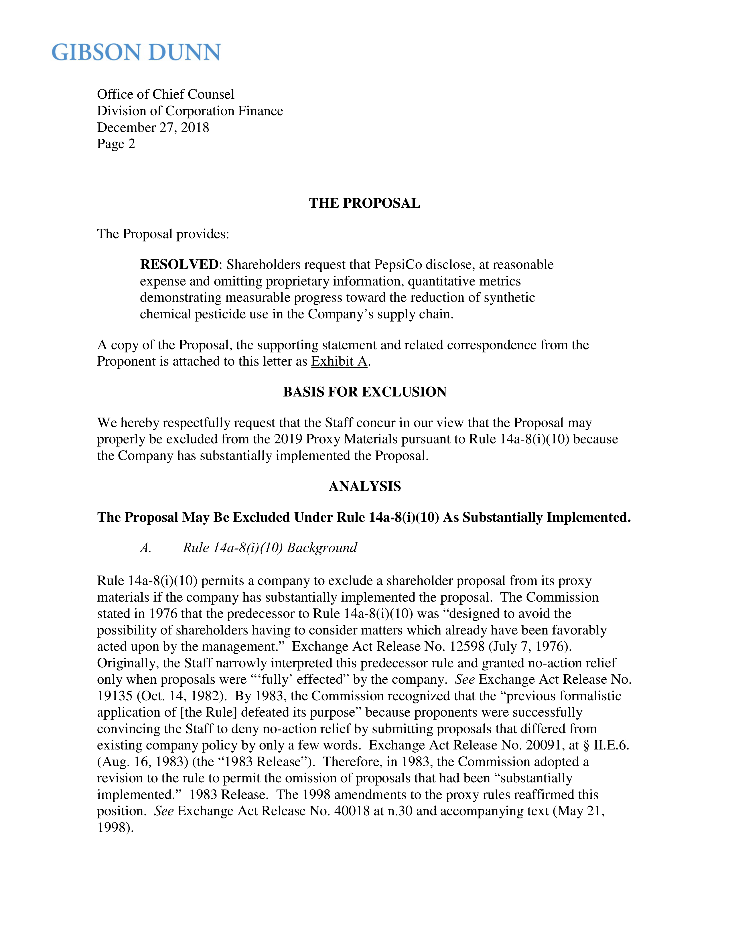 PepsiCo Proposal  — page 18