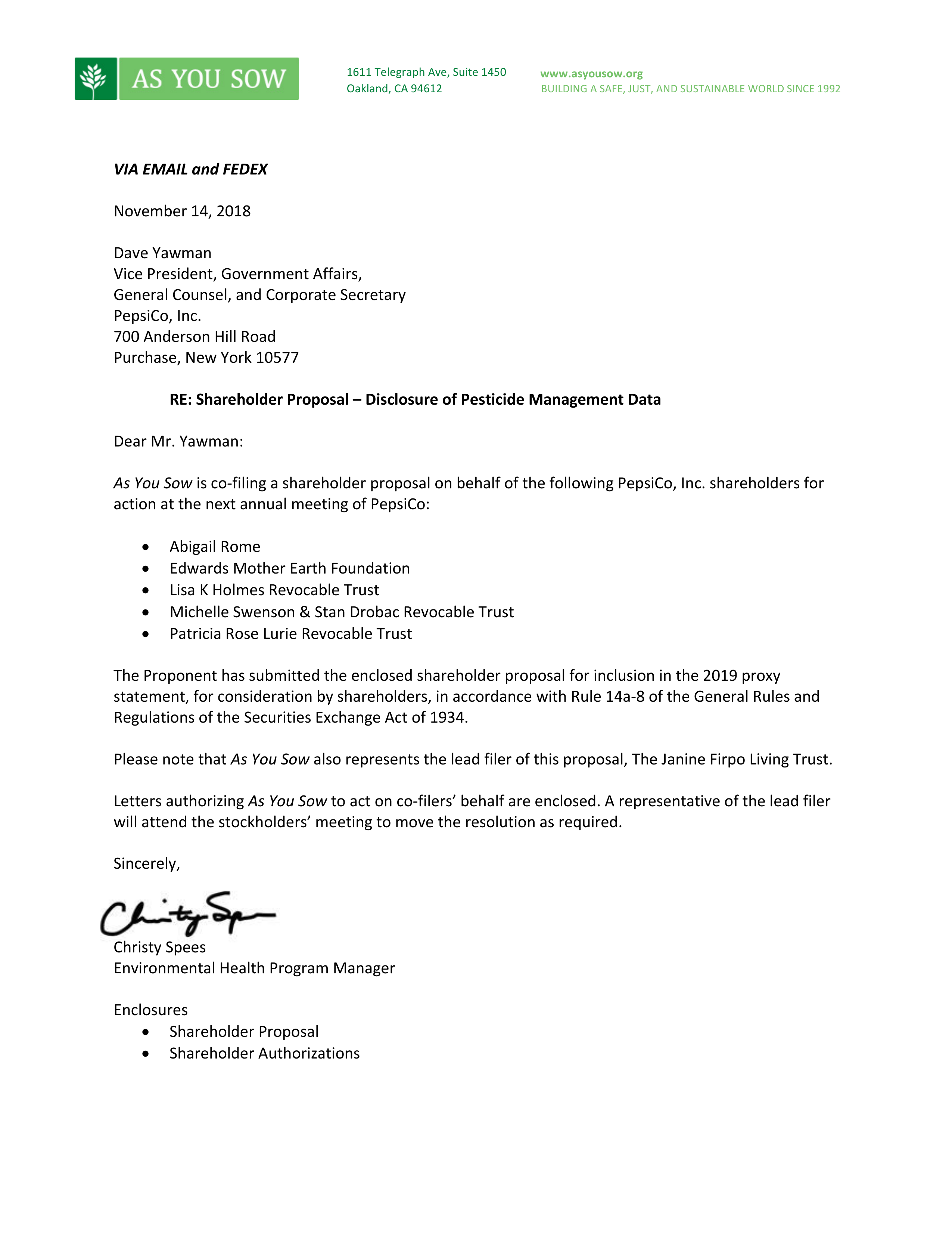 PepsiCo Proposal  — page 29
