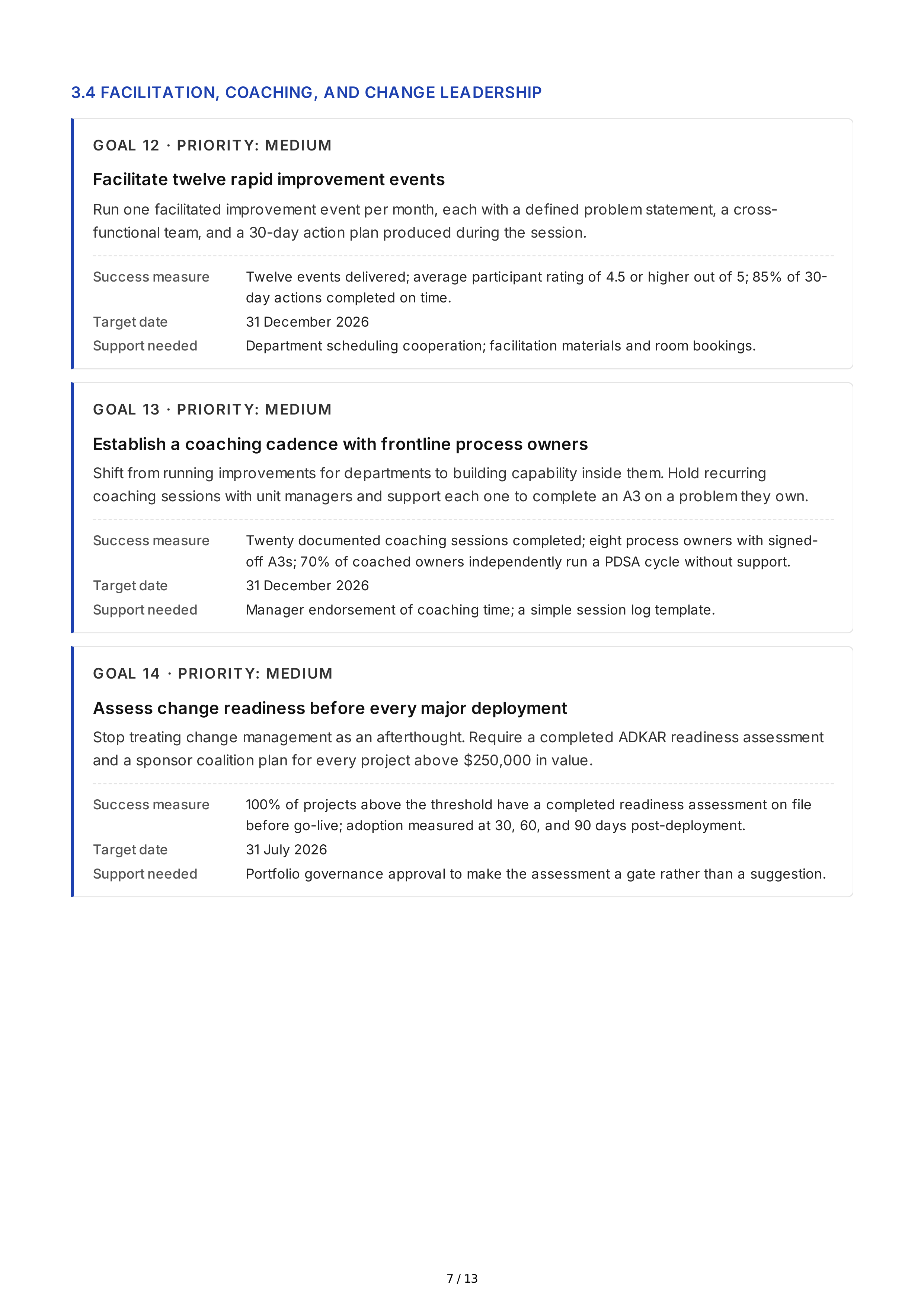 Performance Improvement Professional Goals — page 7