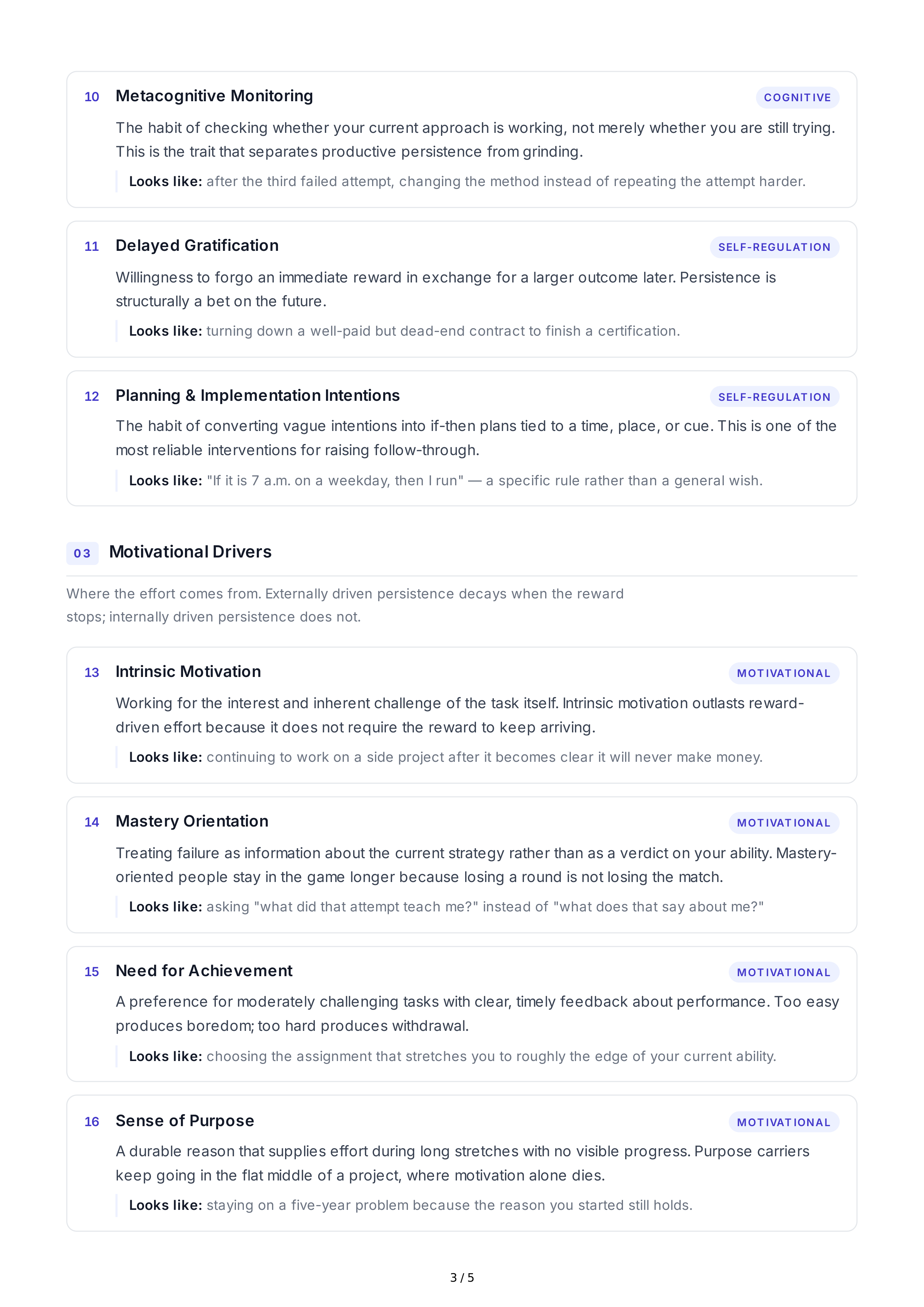 Persistence Personality Traits — page 3