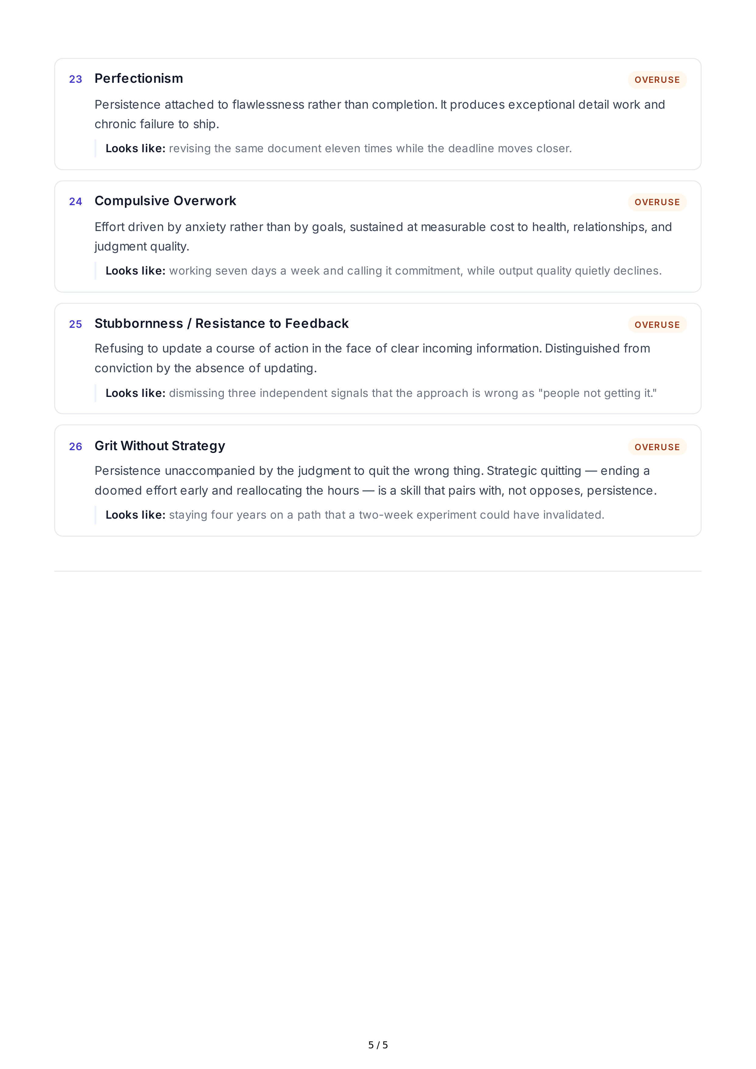 Persistence Personality Traits — page 5