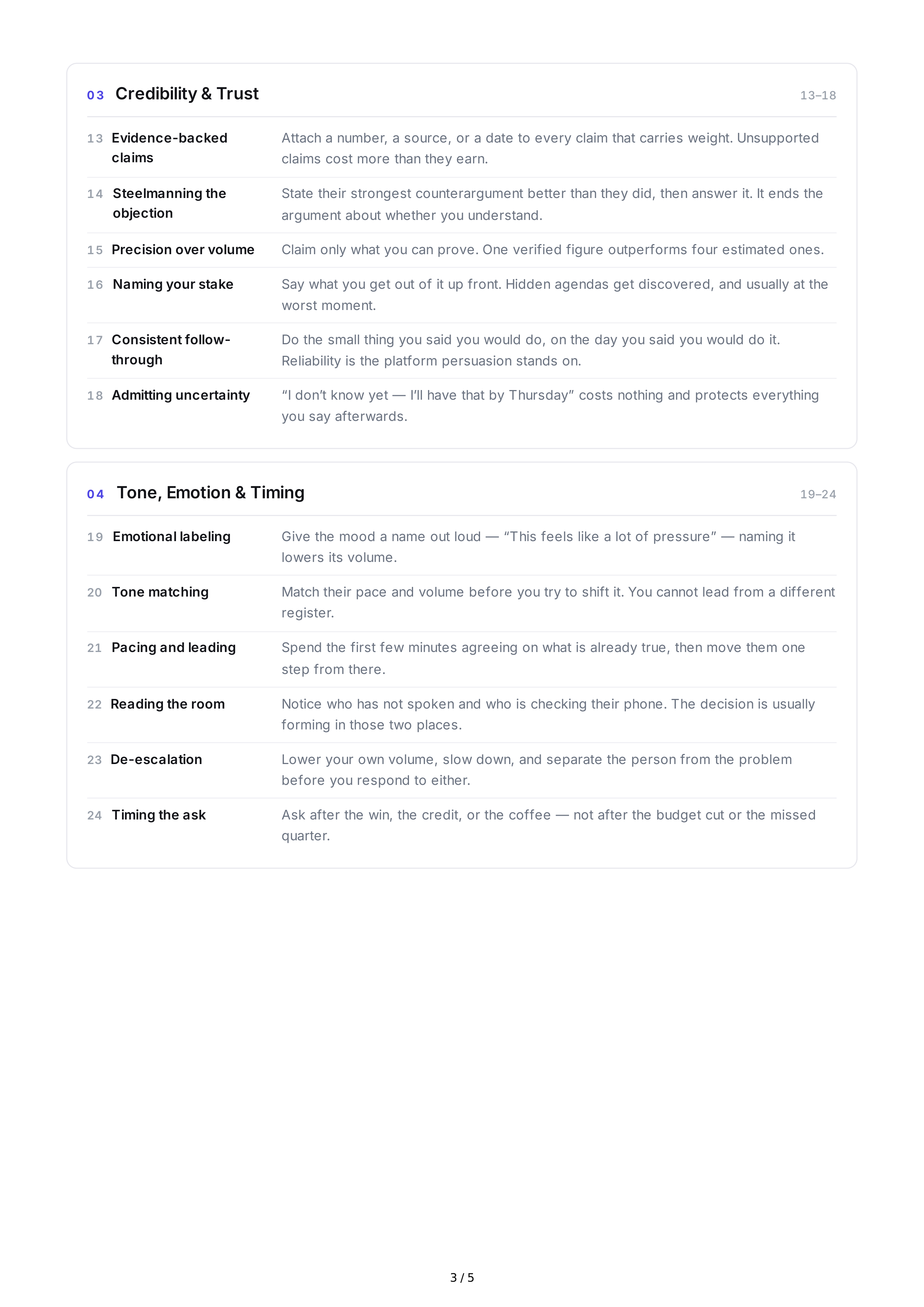 Persuasive Communication Interpersonal Skills — page 3