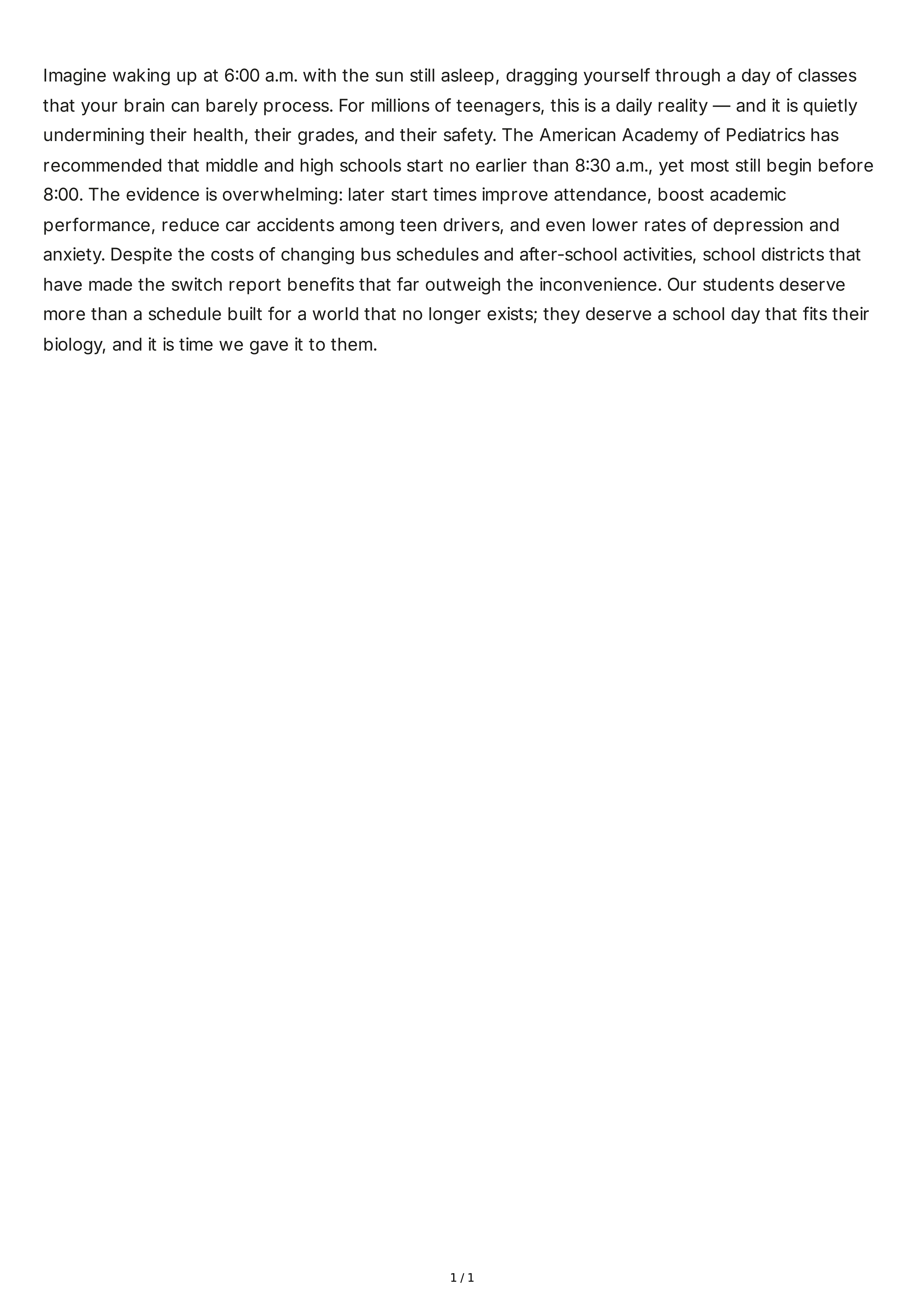 Persuasive Essay Introduction Paragraph — page 1