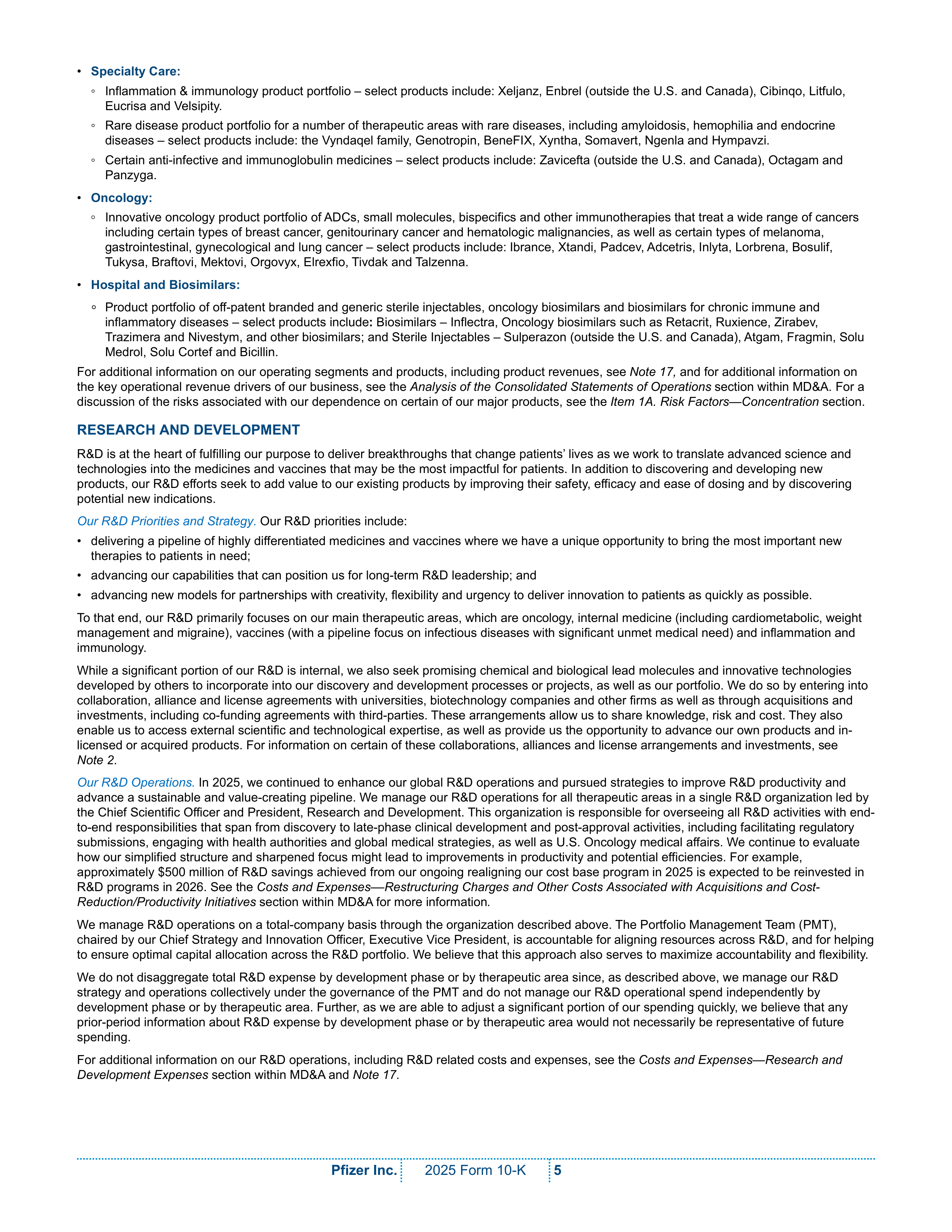 Pfizer Annual Report — page 11