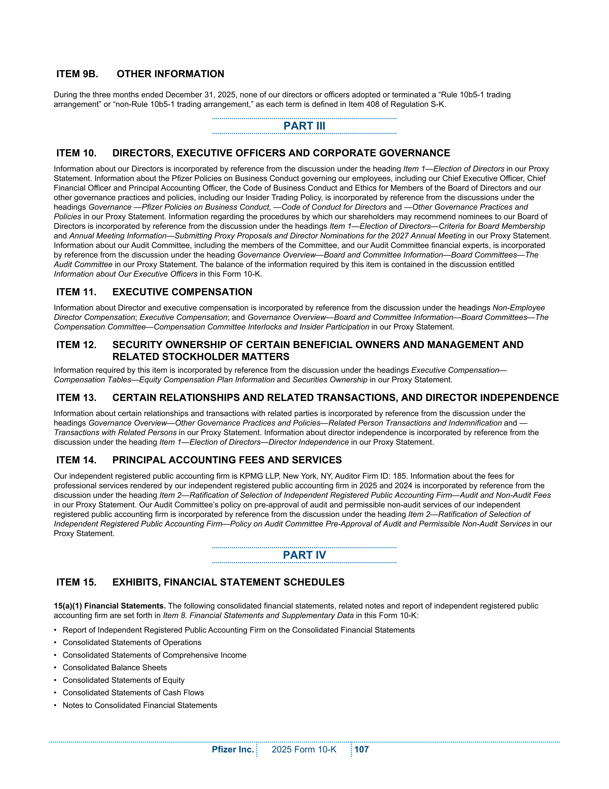Pfizer Annual Report — page 113