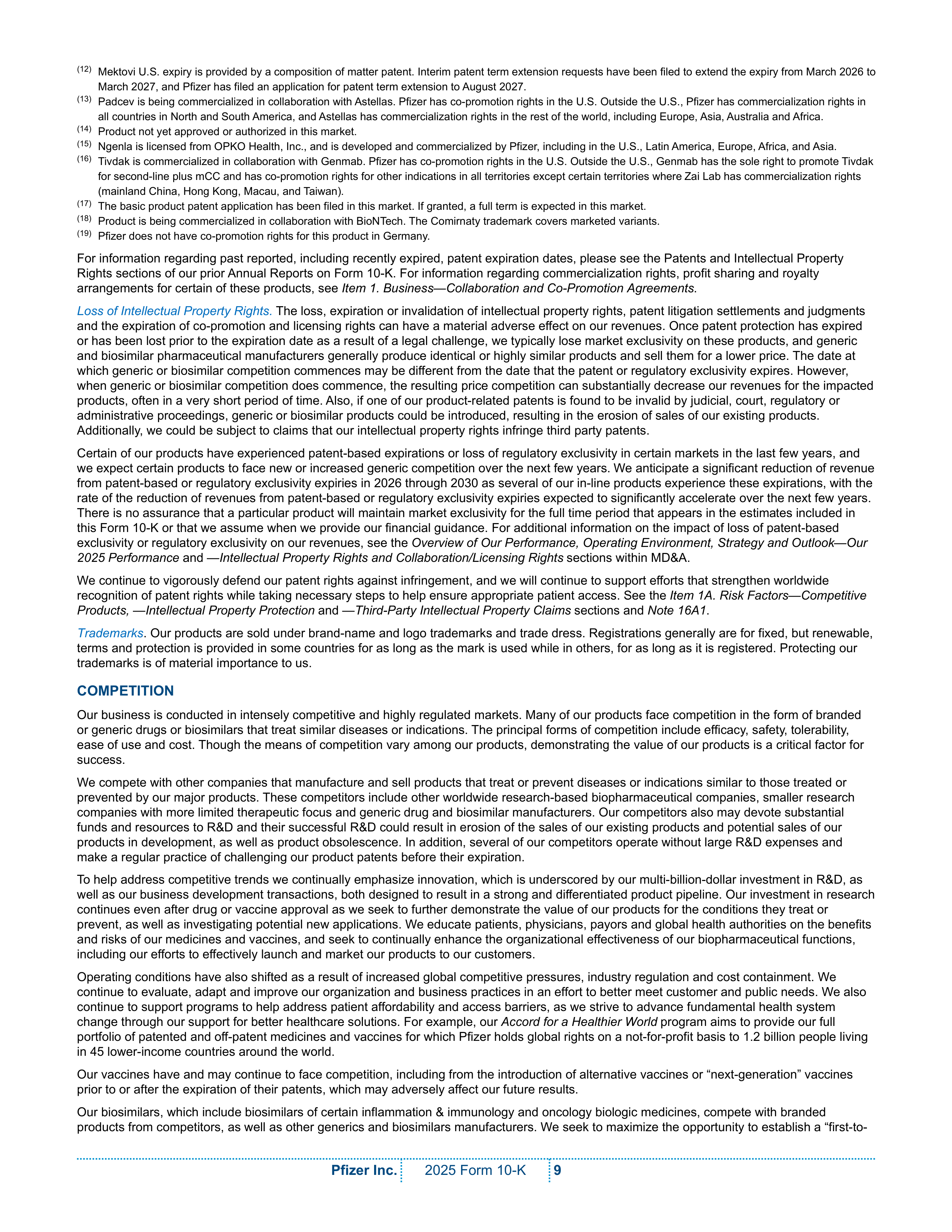 Pfizer Annual Report — page 15