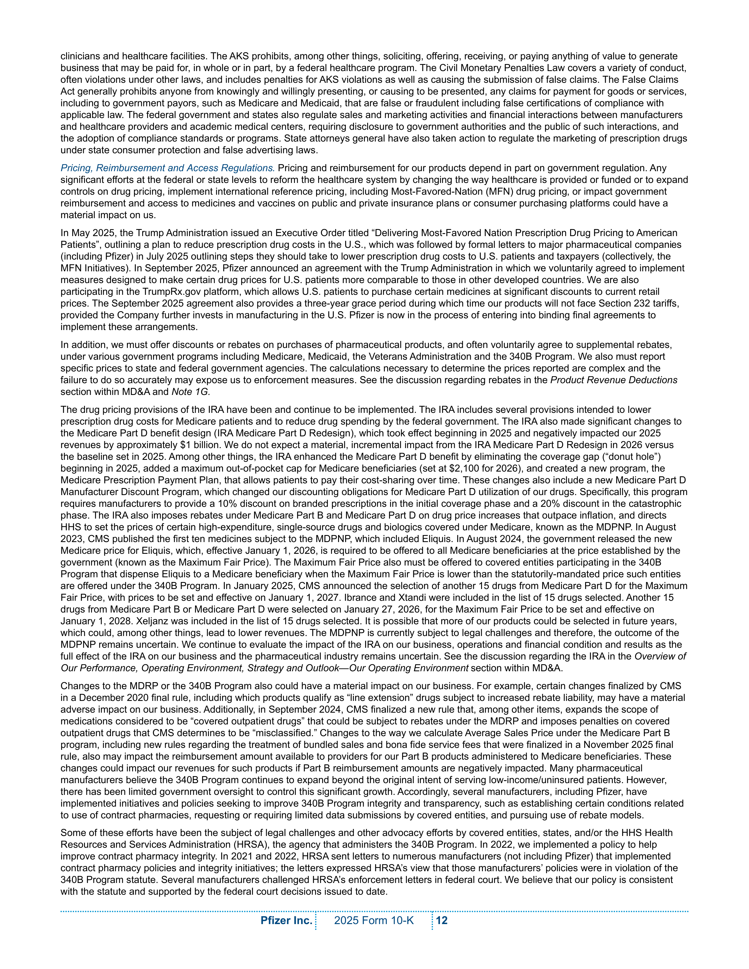 Pfizer Annual Report — page 18