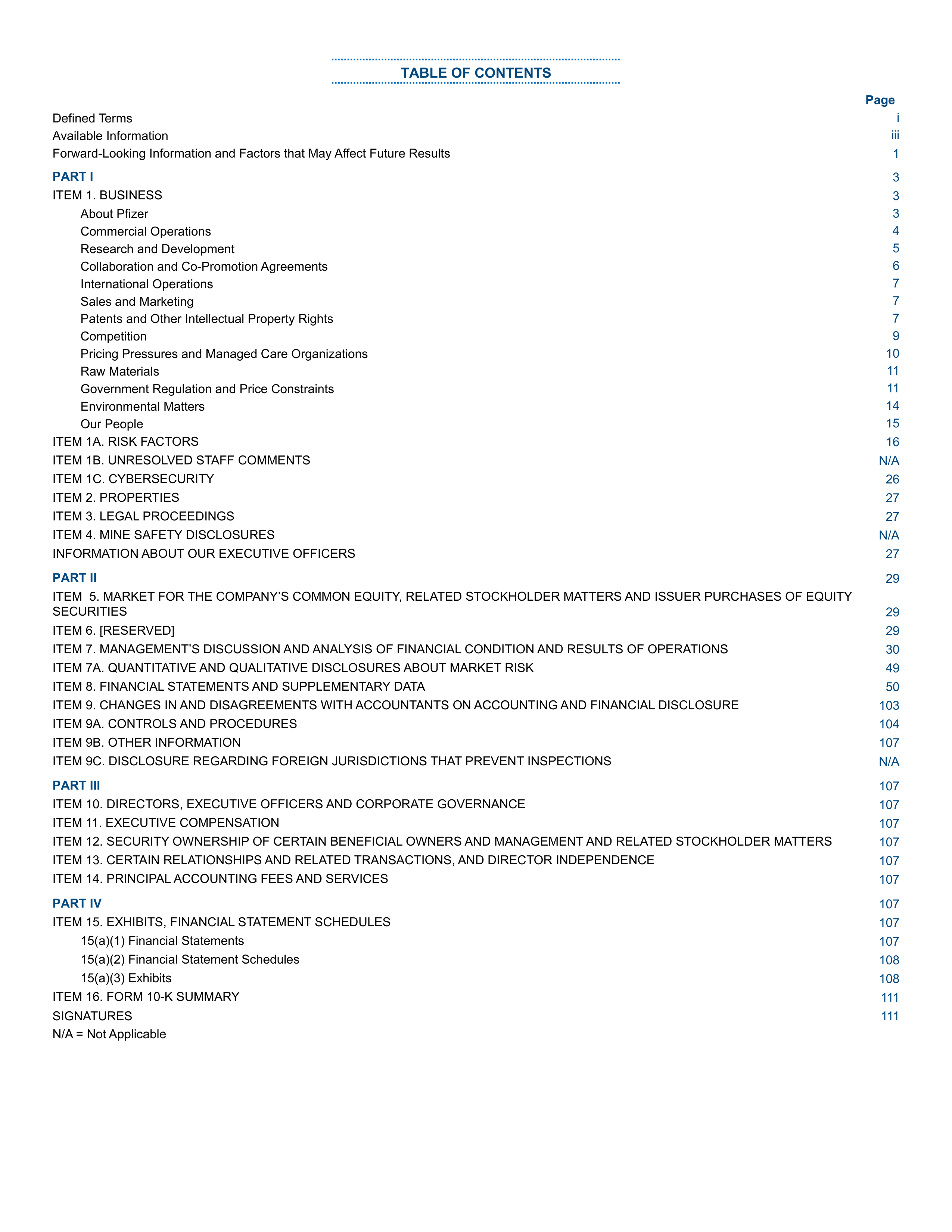 Pfizer Annual Report — page 2