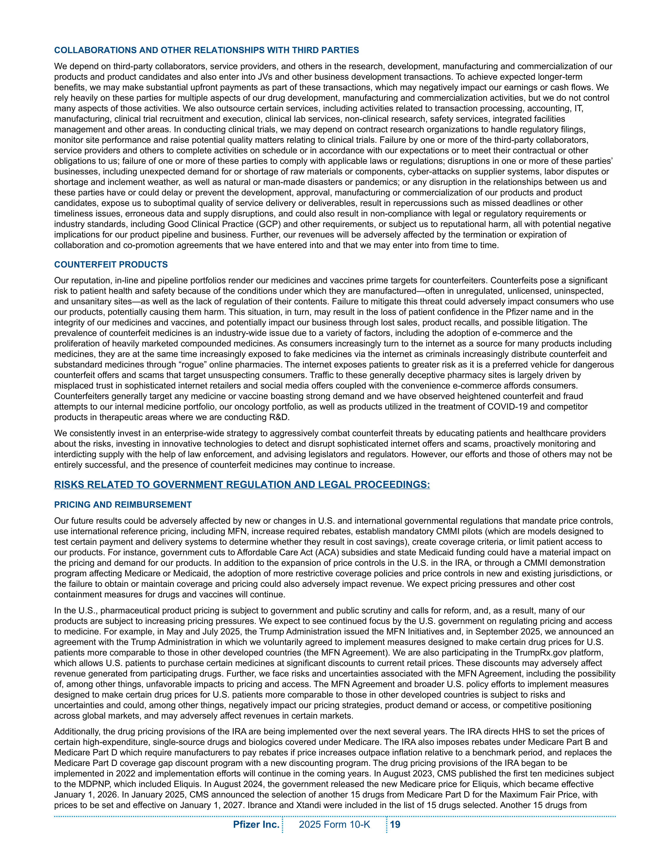 Pfizer Annual Report — page 25
