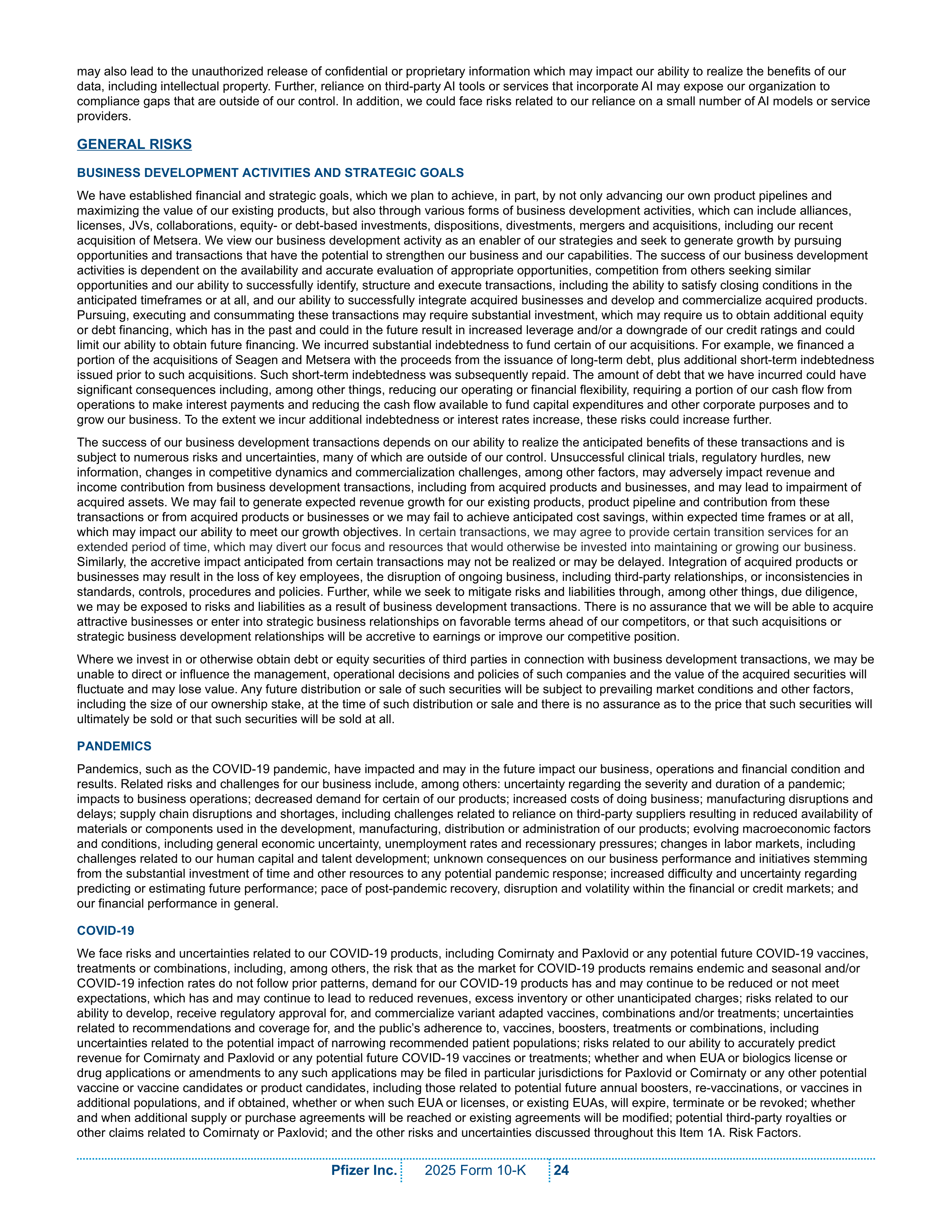 Pfizer Annual Report — page 30