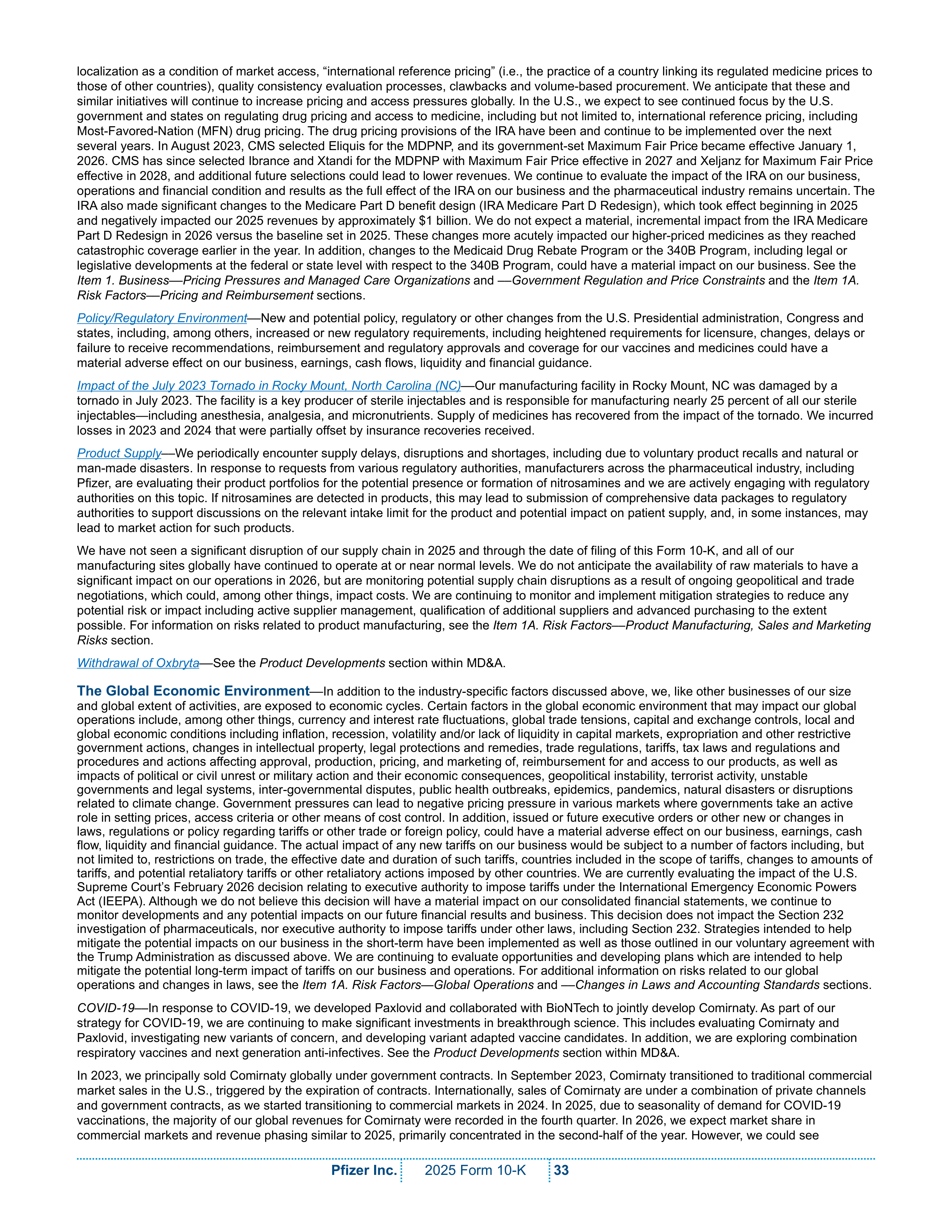 Pfizer Annual Report — page 39