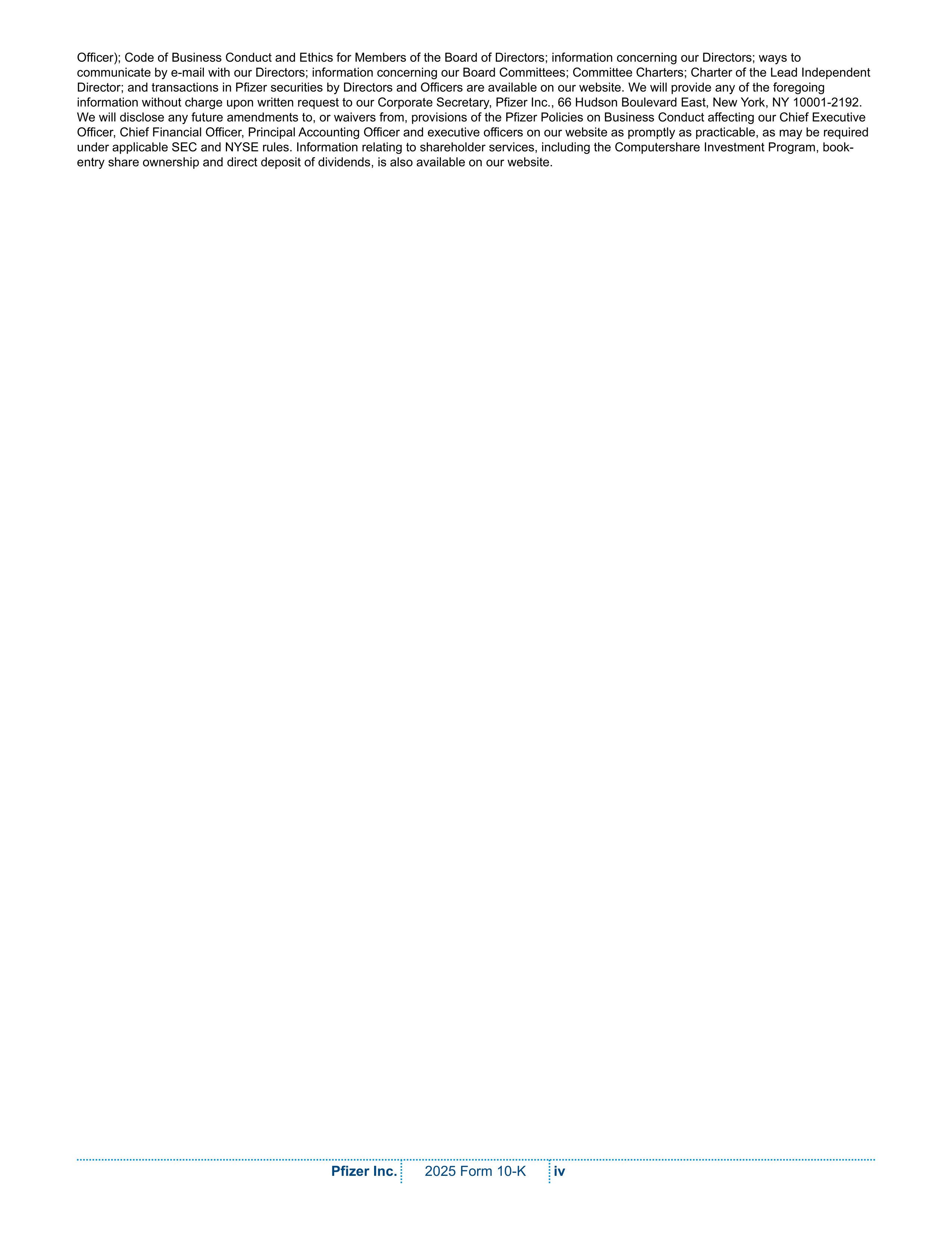 Pfizer Annual Report — page 6
