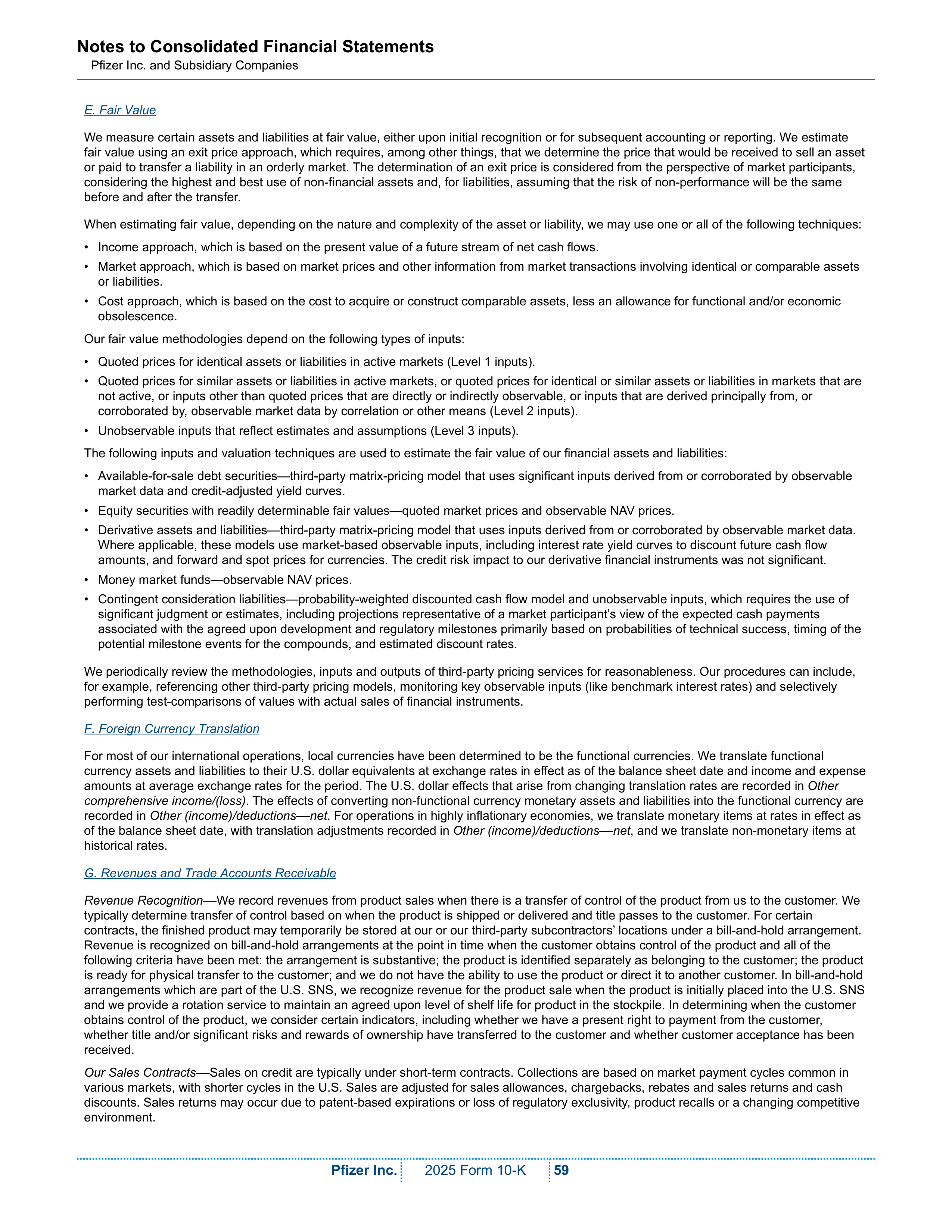 Pfizer Annual Report — page 65