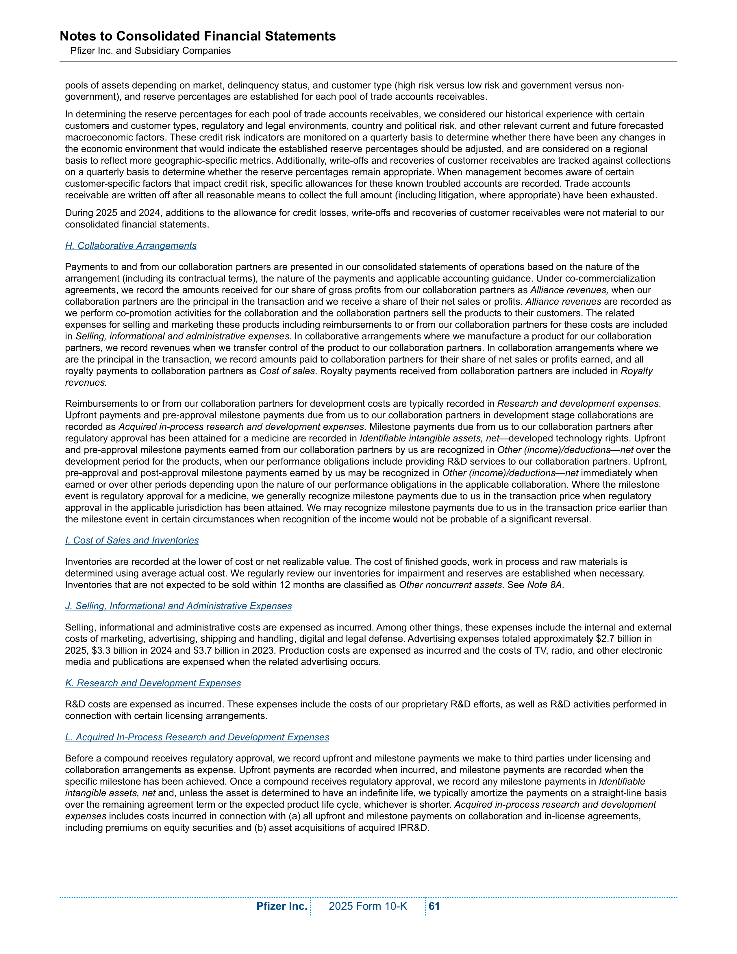 Pfizer Annual Report — page 67