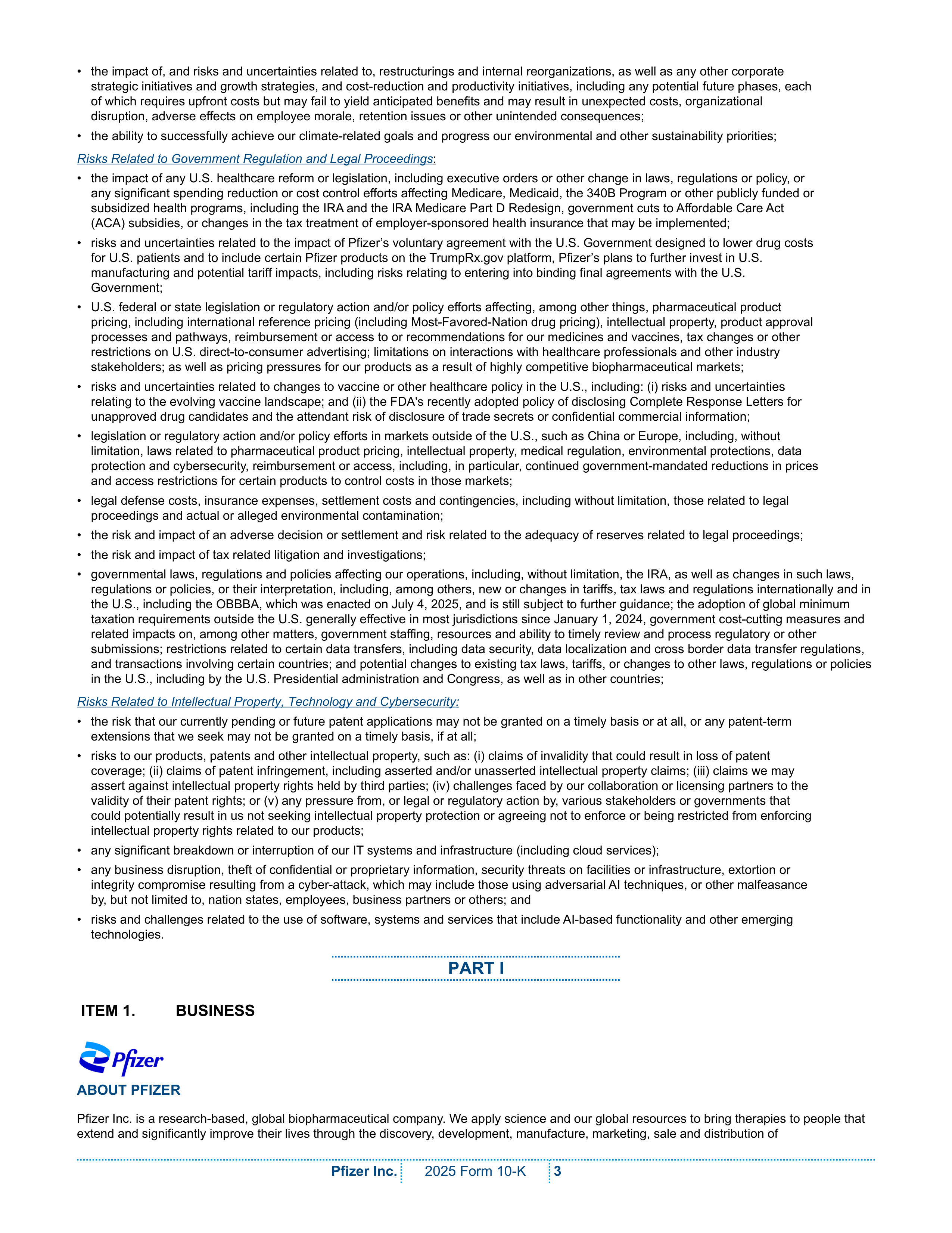 Pfizer Annual Report — page 9