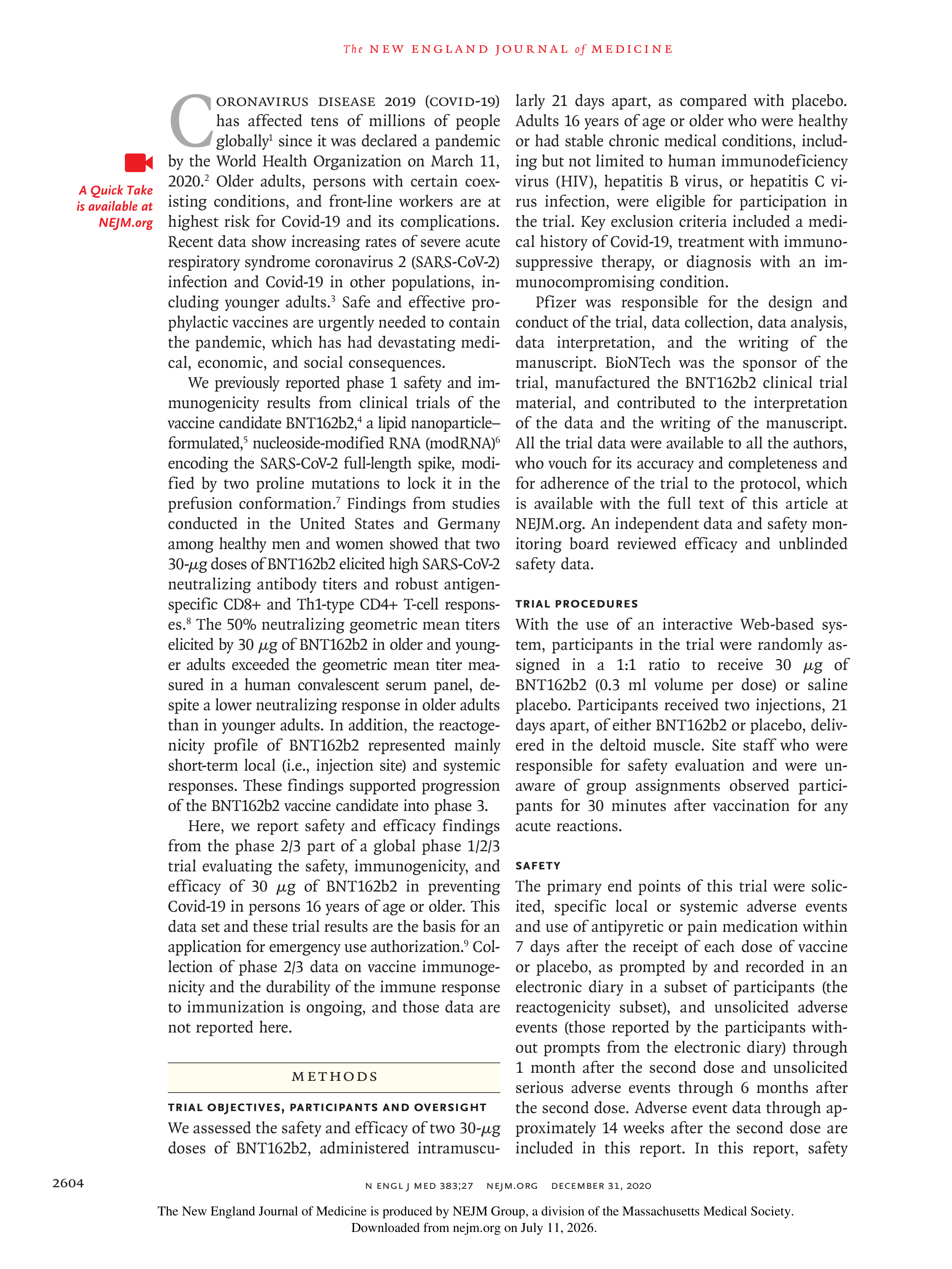 Pfizer-BioNTech COVID-19 Vaccine Research Paper — page 2