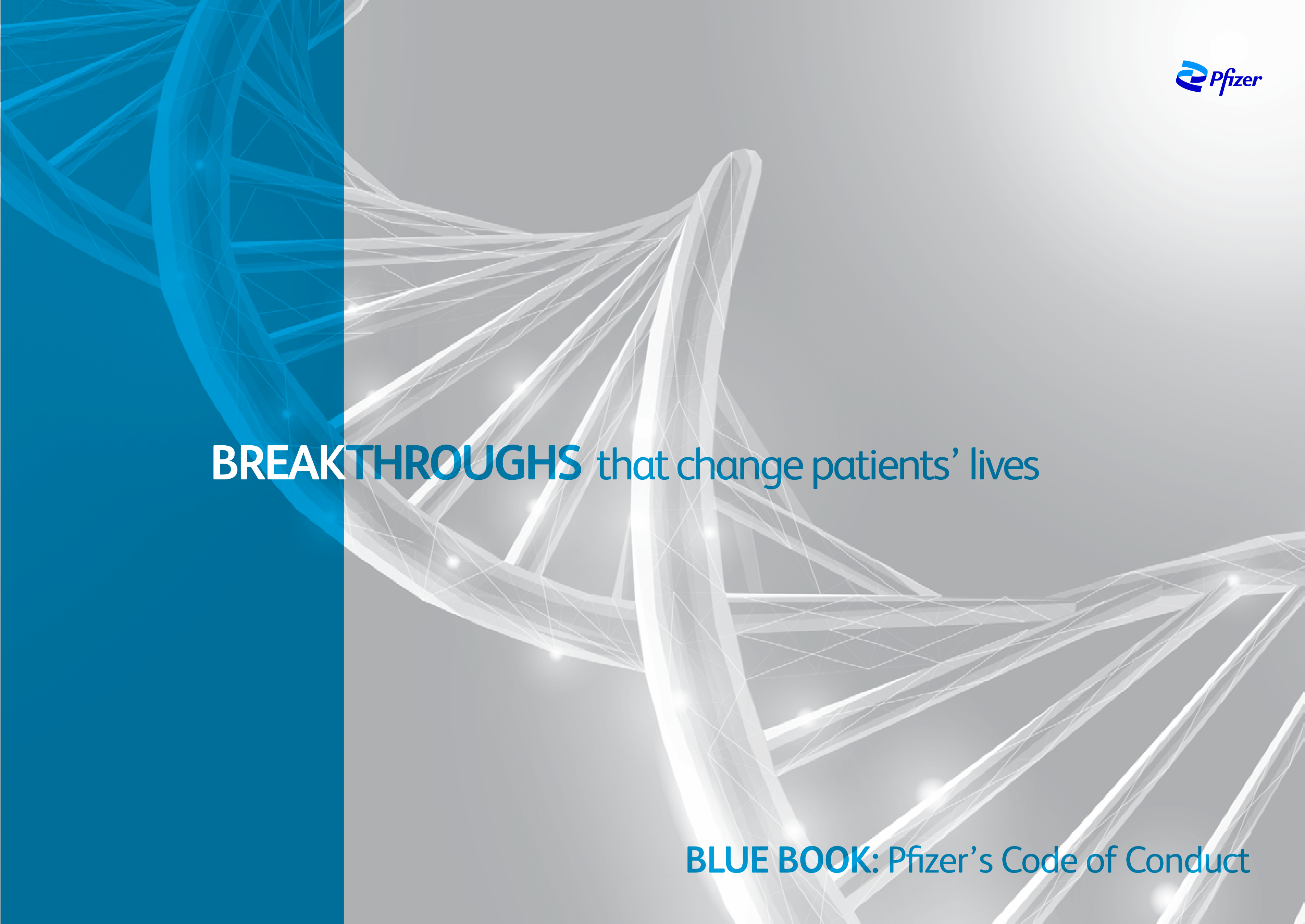 Pfizer Inc. Blue Book Code of Conduct Handbook — page 1