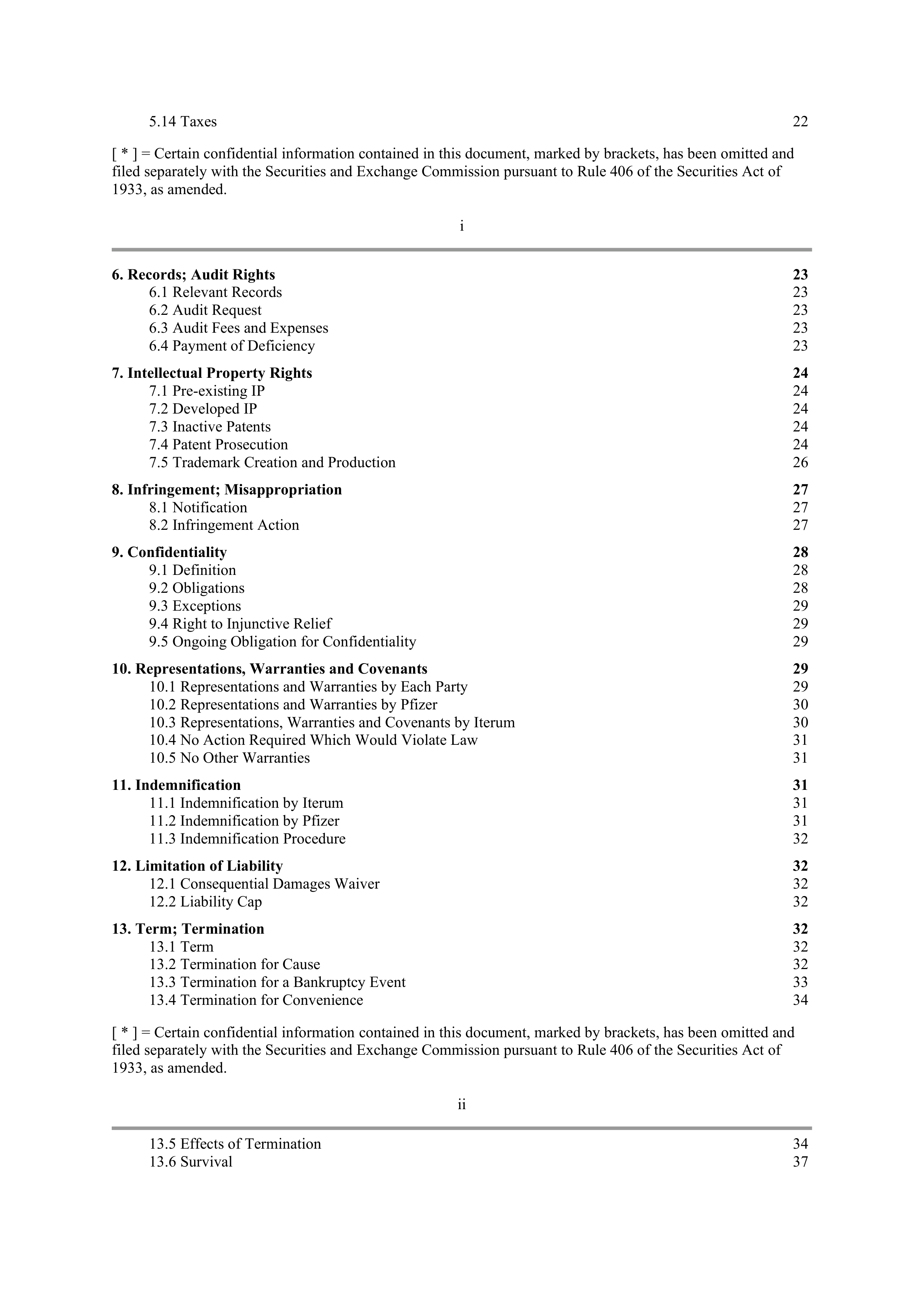 Pfizer License Agreement — page 2