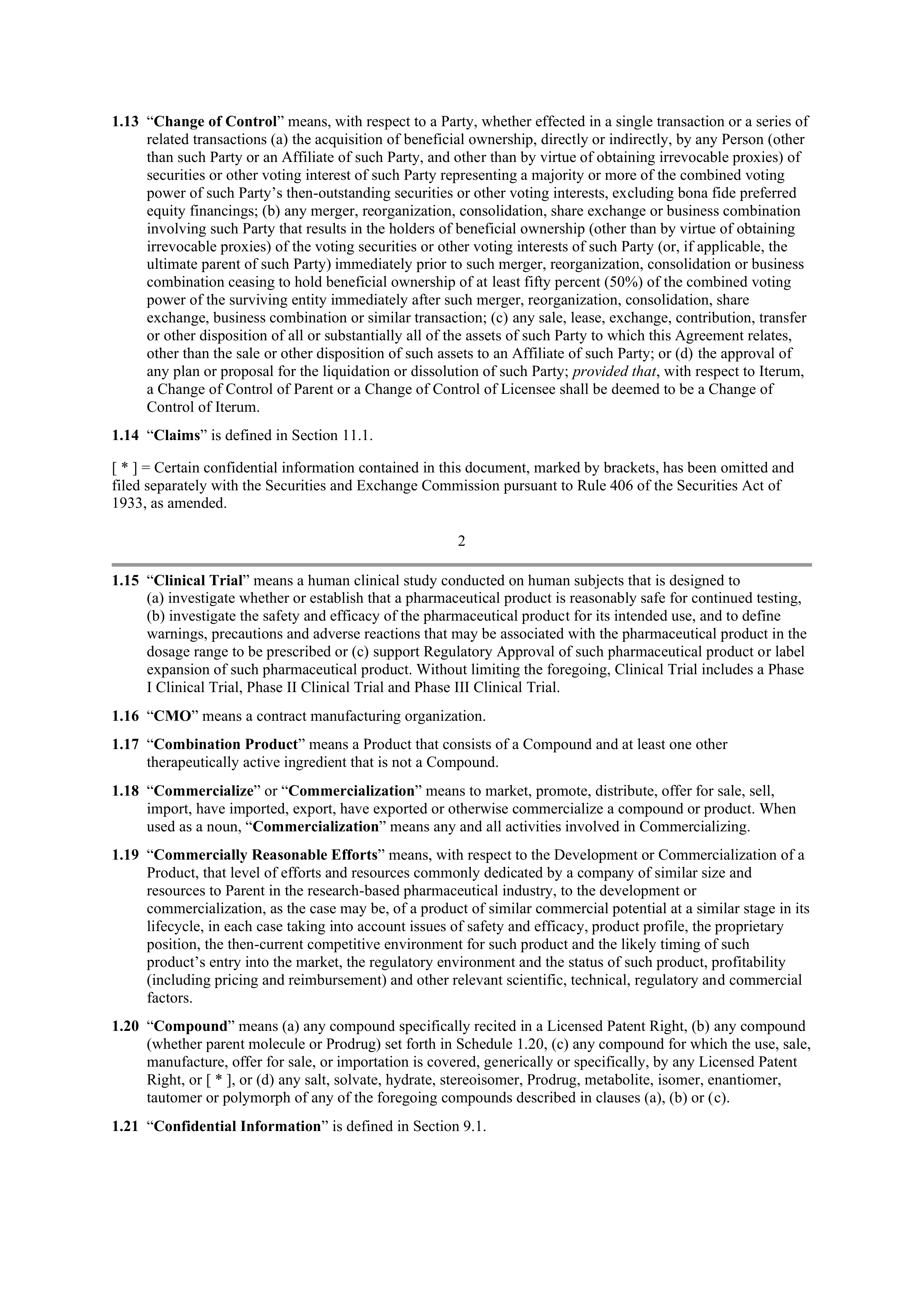 Pfizer License Agreement — page 5