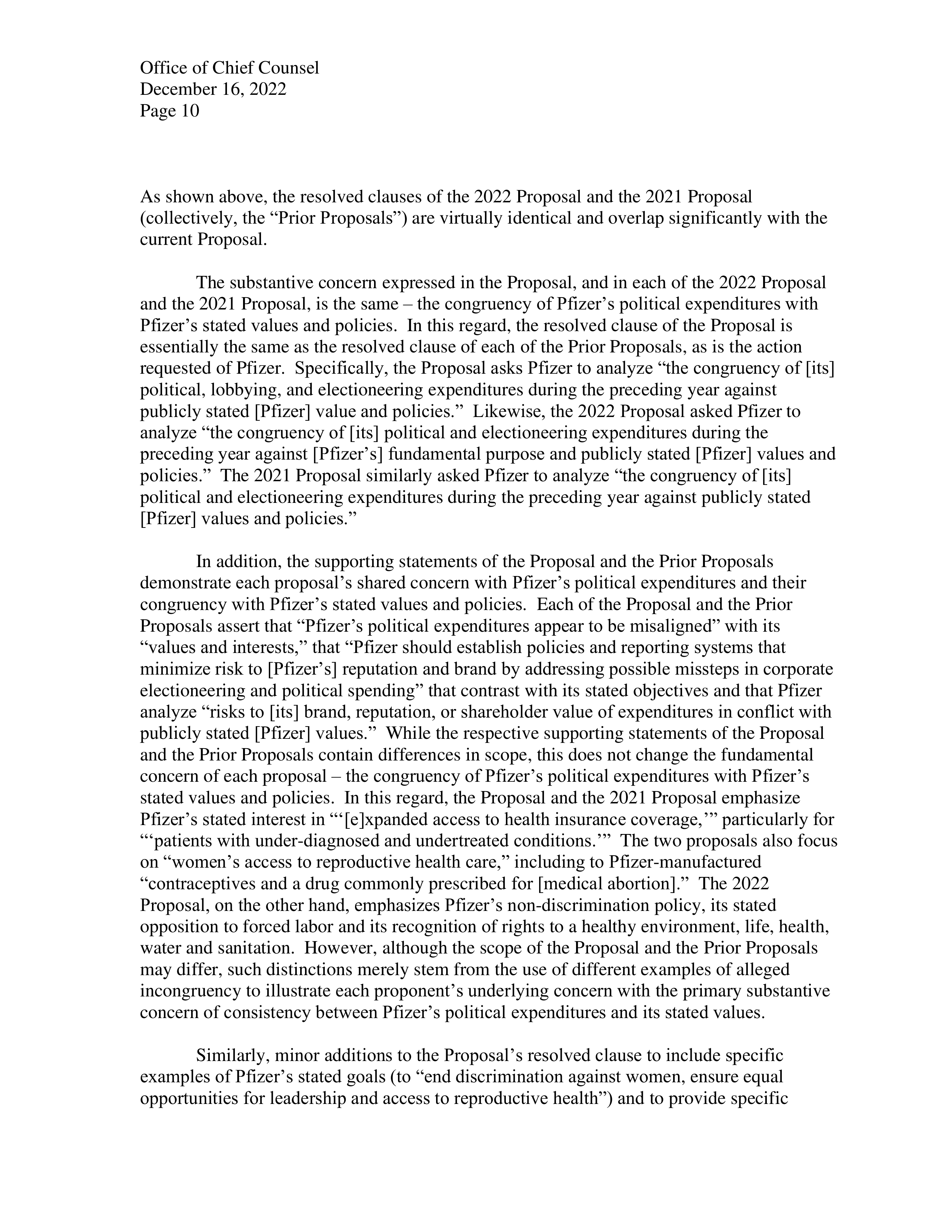 Pfizer Proposal  — page 11