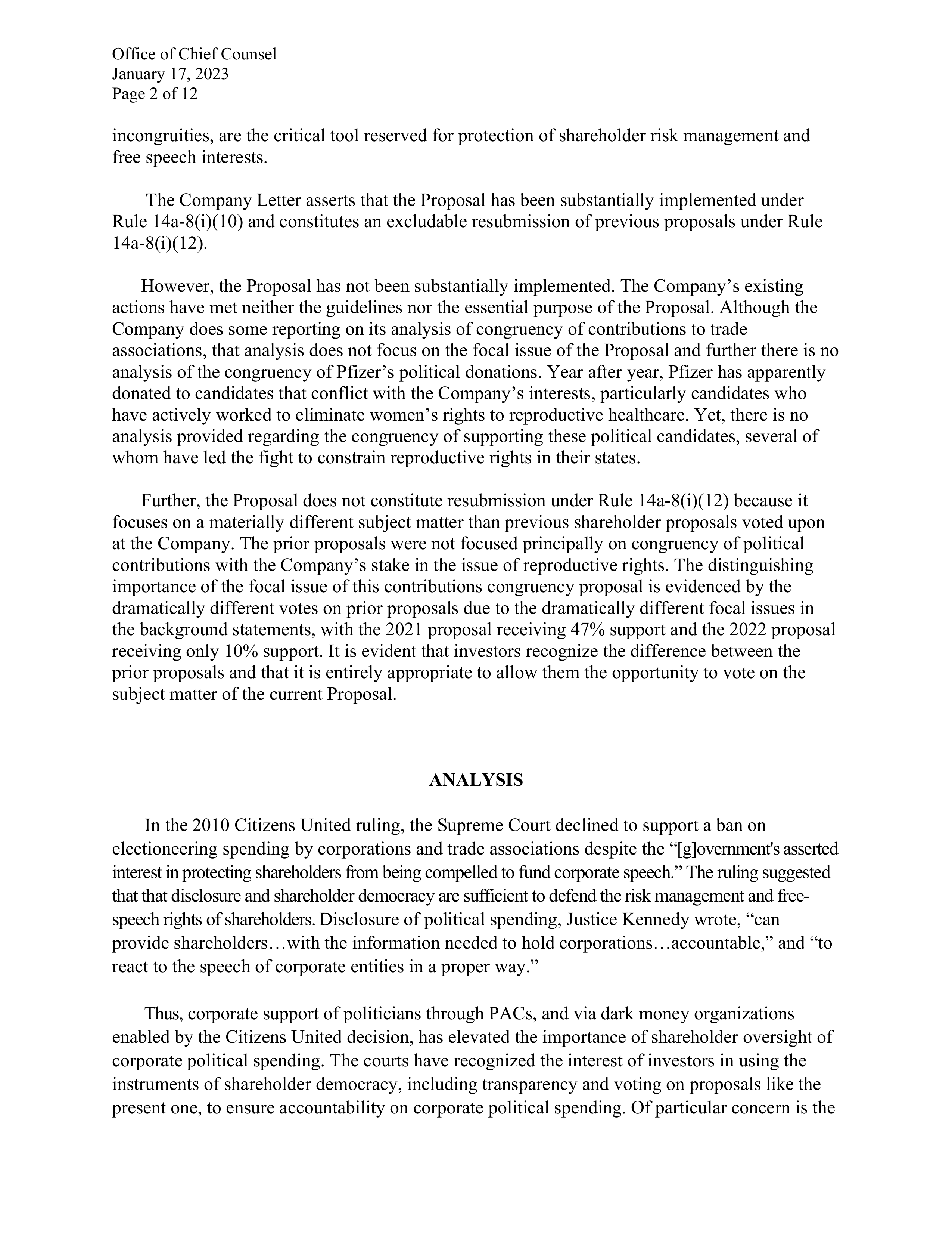 Pfizer Proposal  — page 124