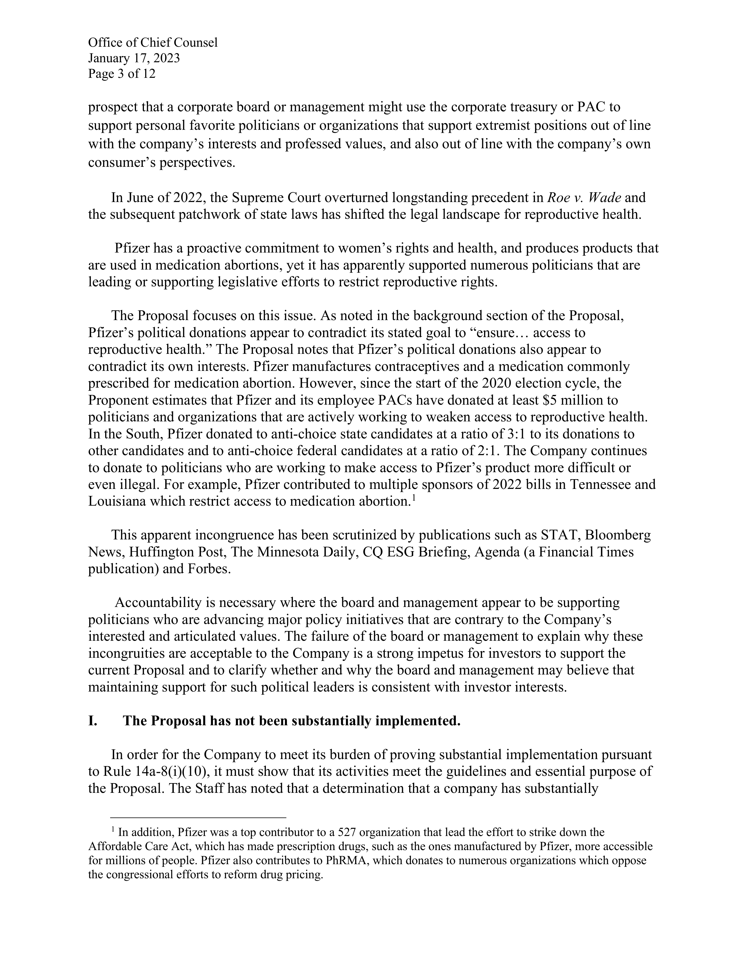 Pfizer Proposal  — page 125