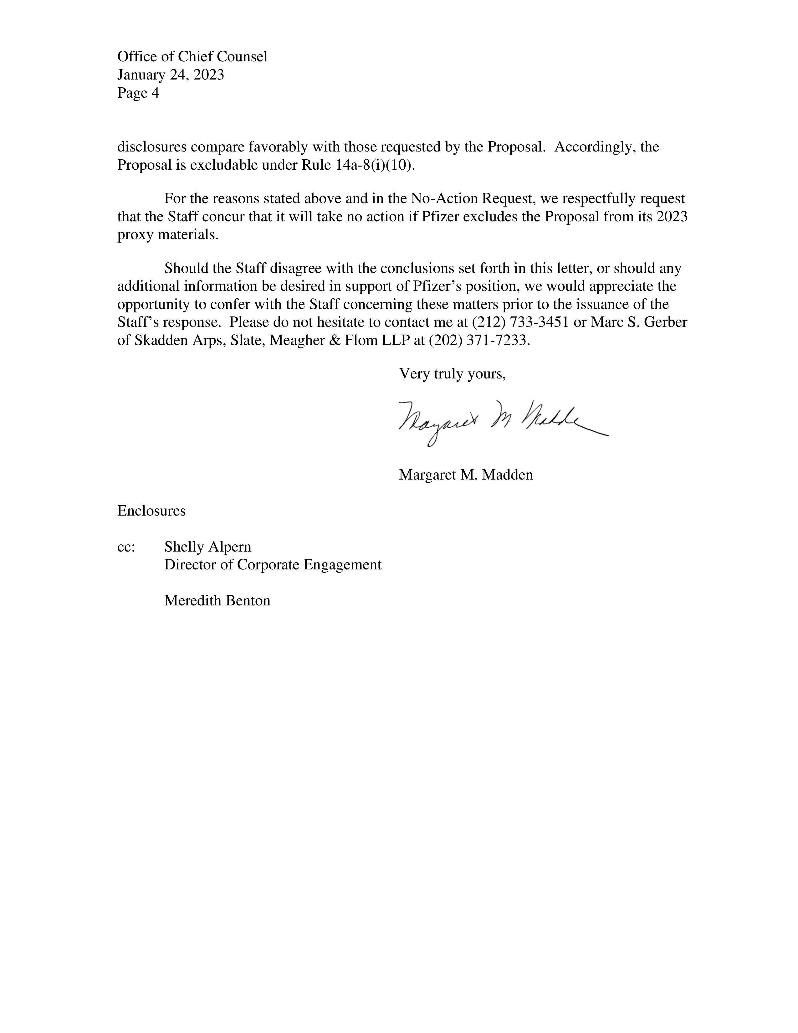 Pfizer Proposal  — page 138